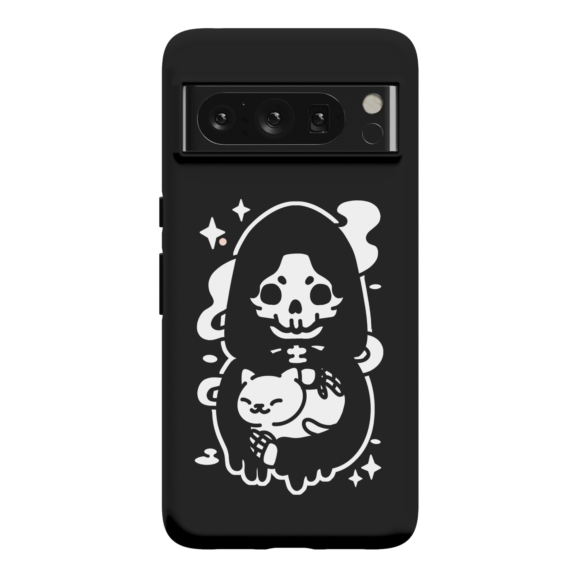 Death and Kitty Phone Case