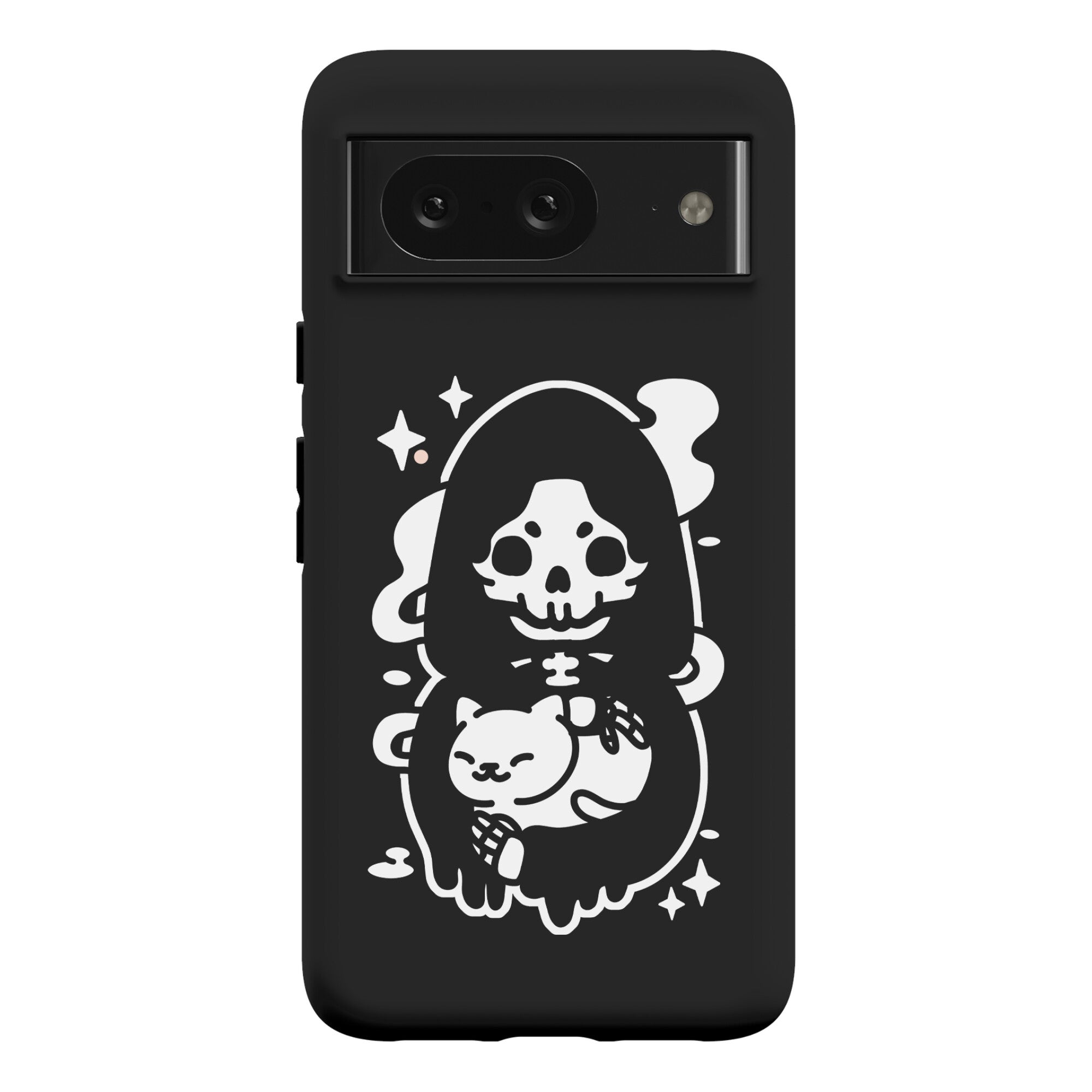 Death and Kitty Phone Case