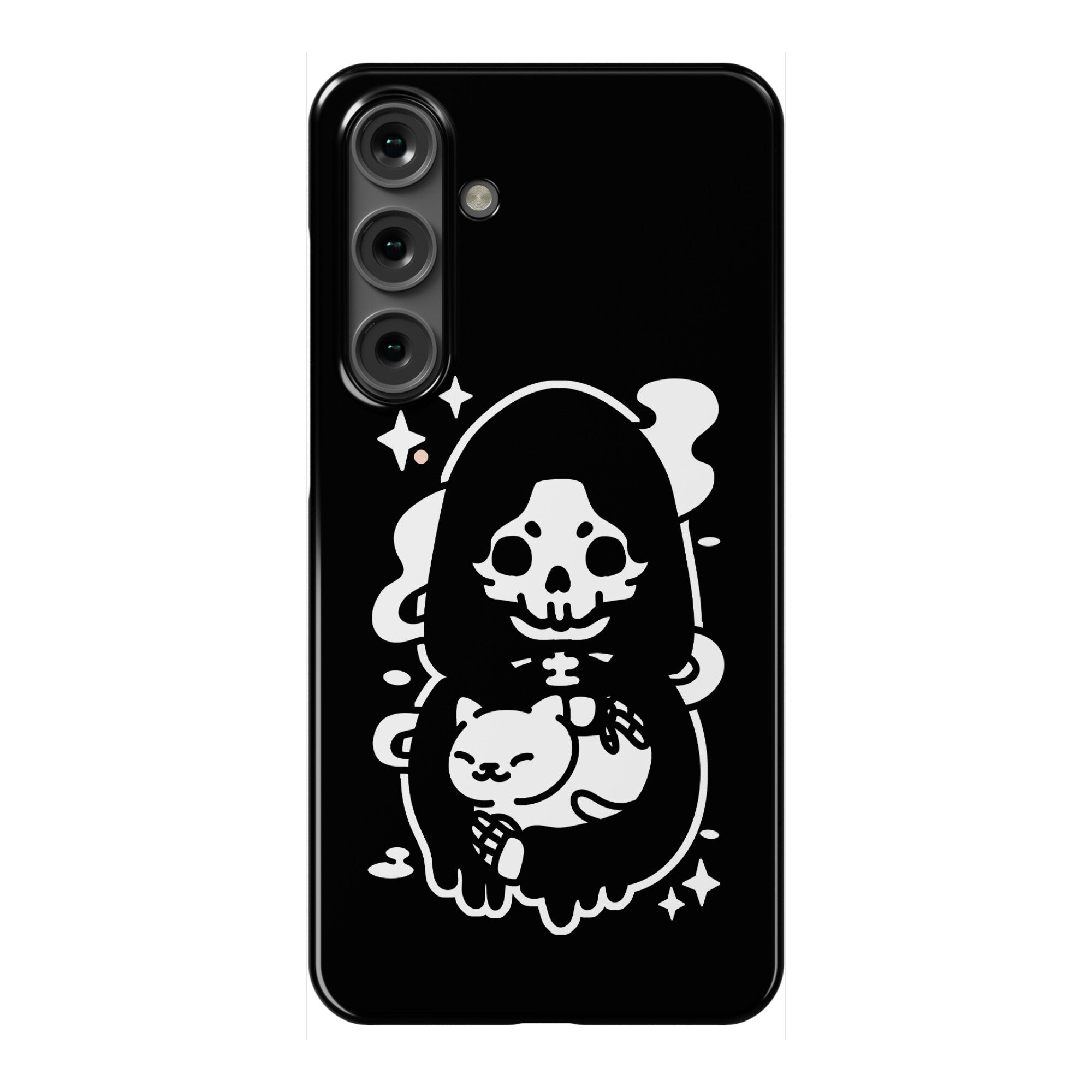 Death and Kitty Phone Case