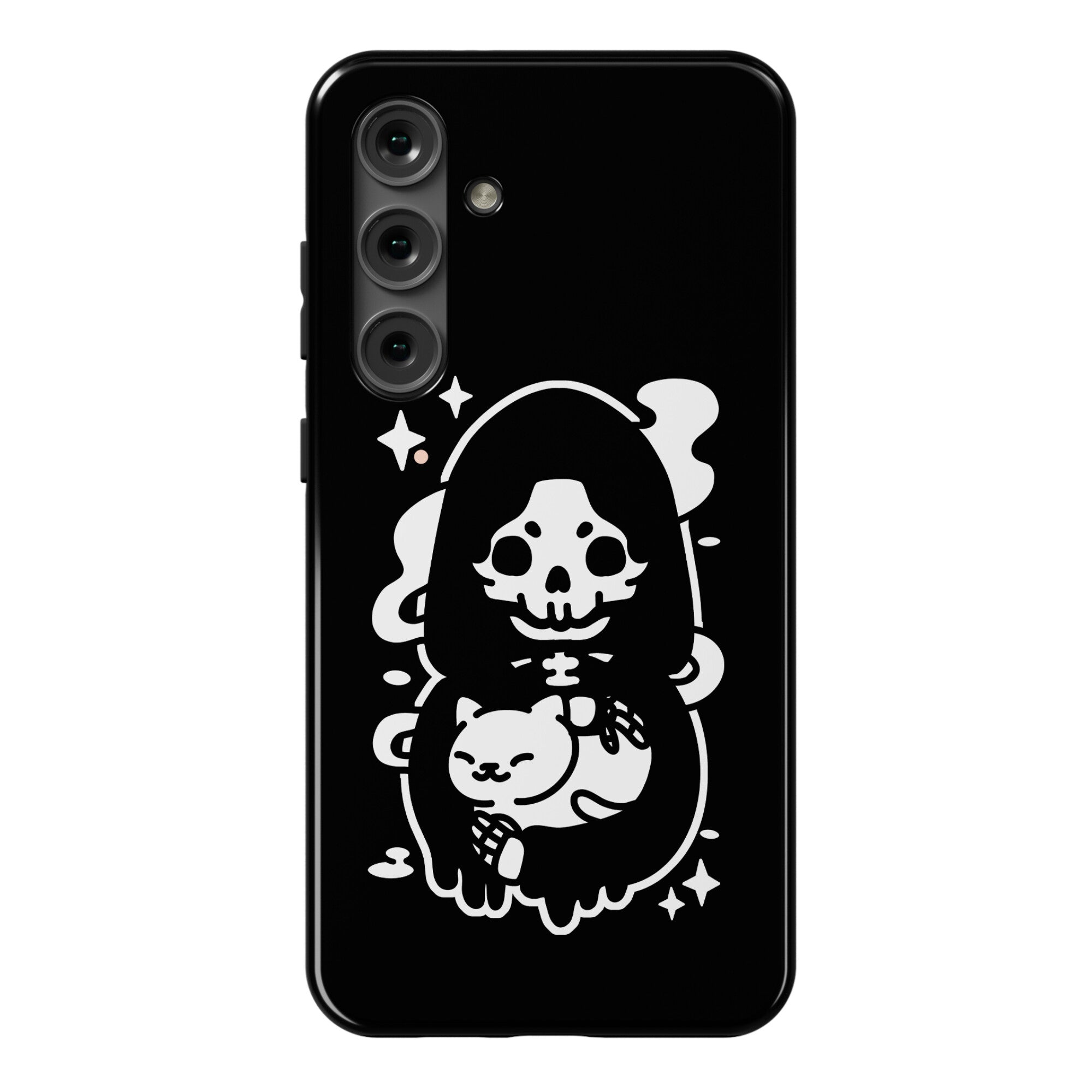 Death and Kitty Phone Case