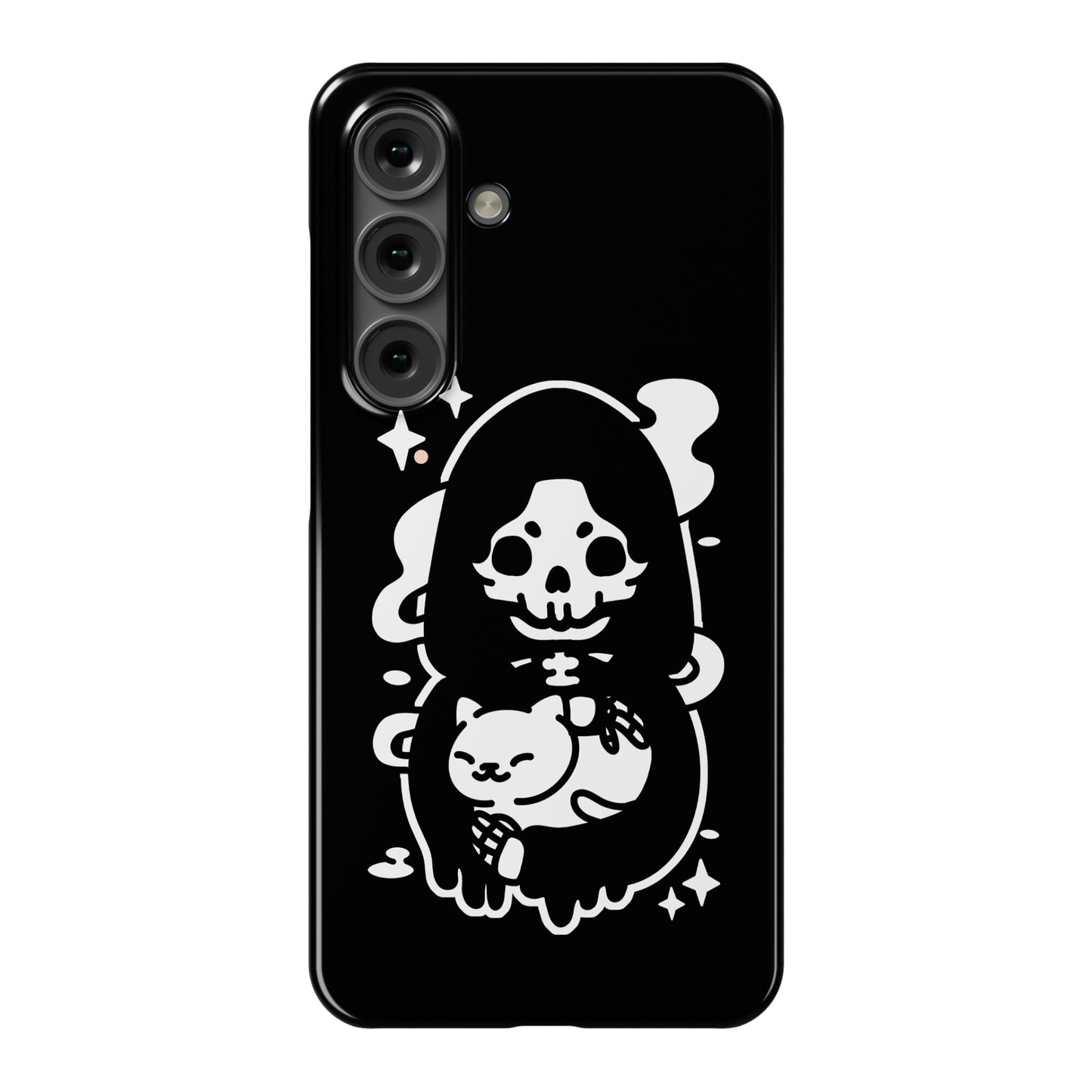 Death and Kitty Phone Case