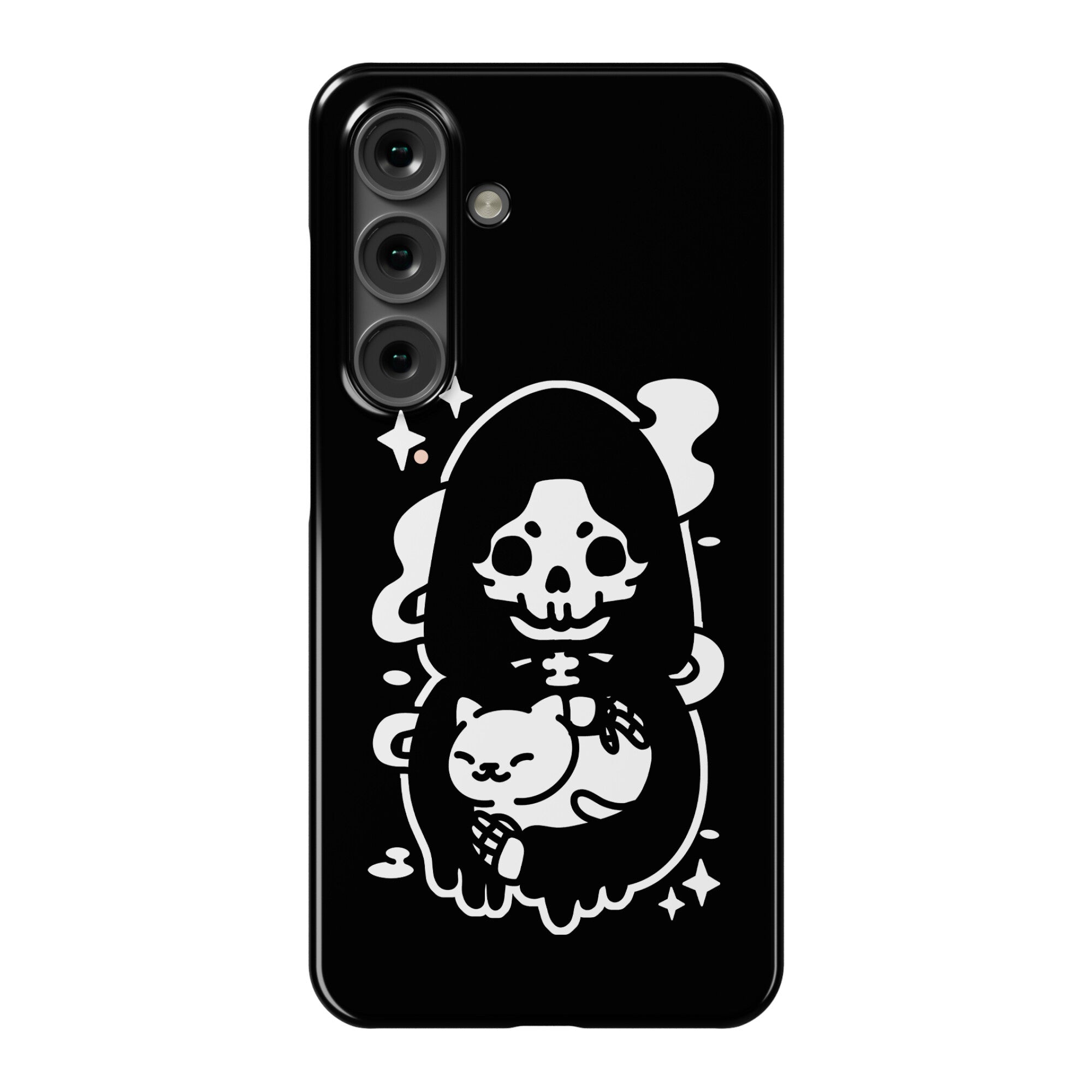 Death and Kitty Phone Case
