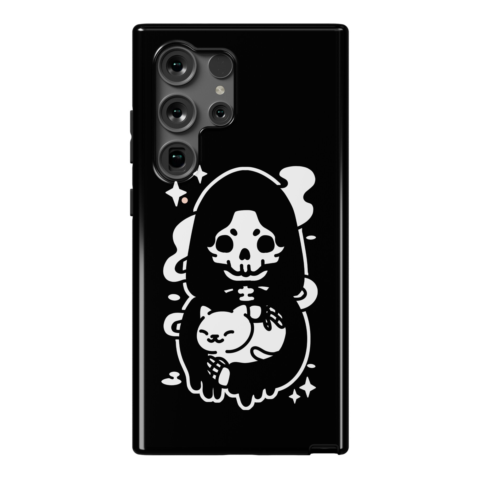 Death and Kitty Phone Case