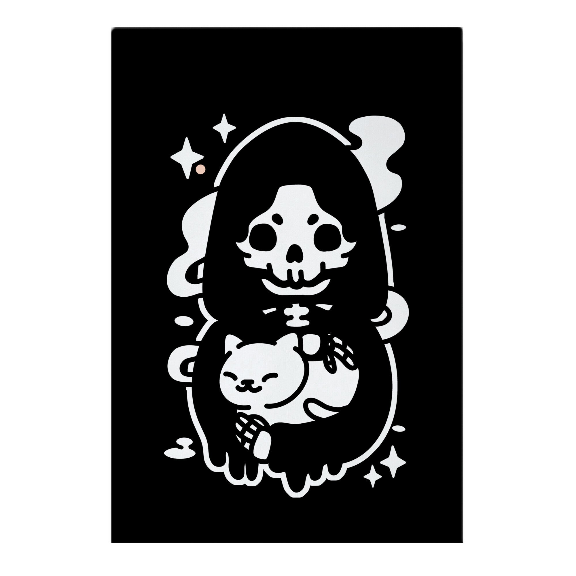 Death and Kitty Garden Flag