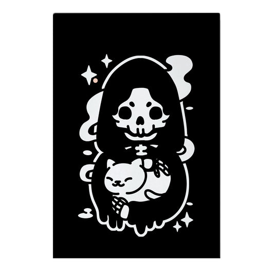 Death and Kitty Garden Flag