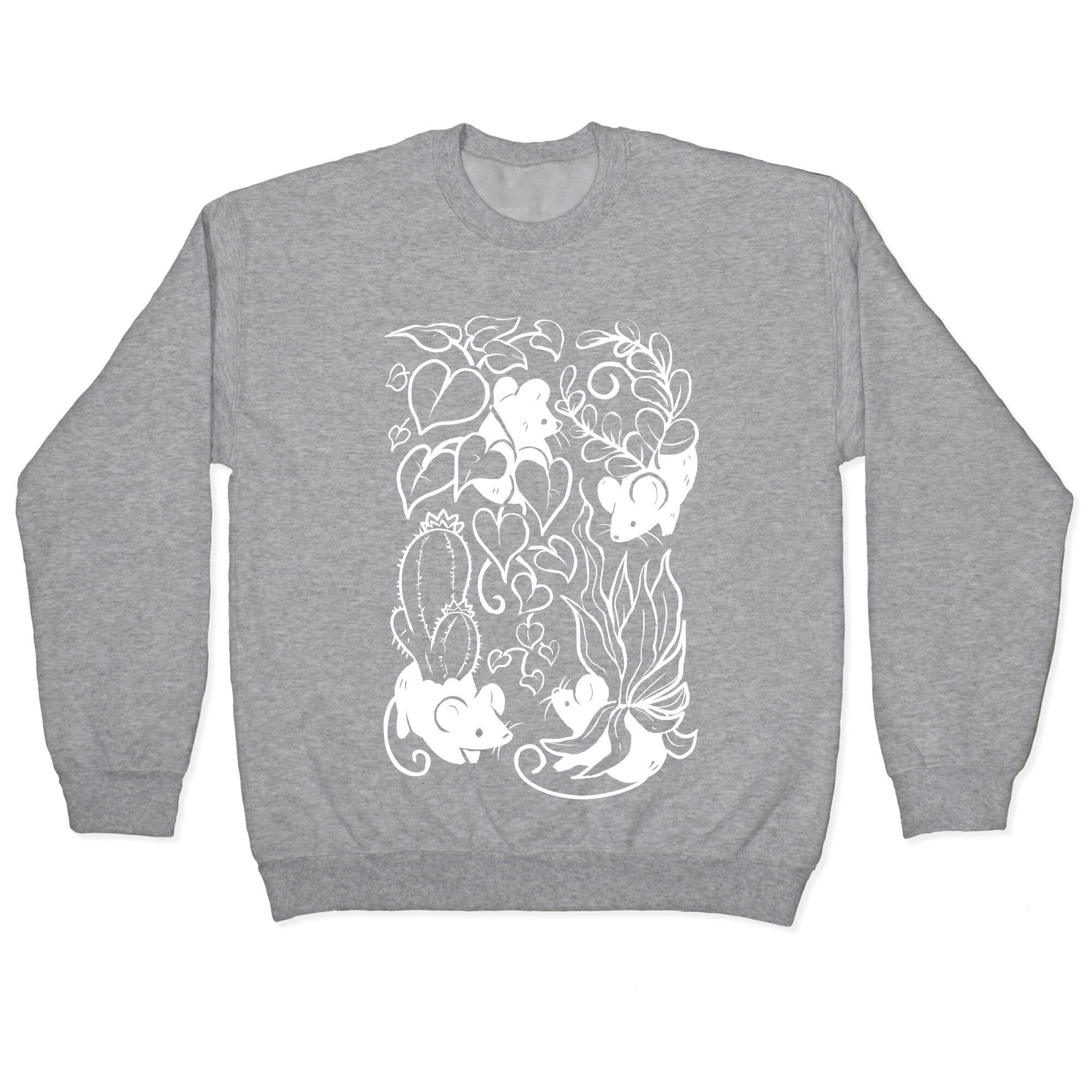 Mouse Plants Crewneck Sweatshirt