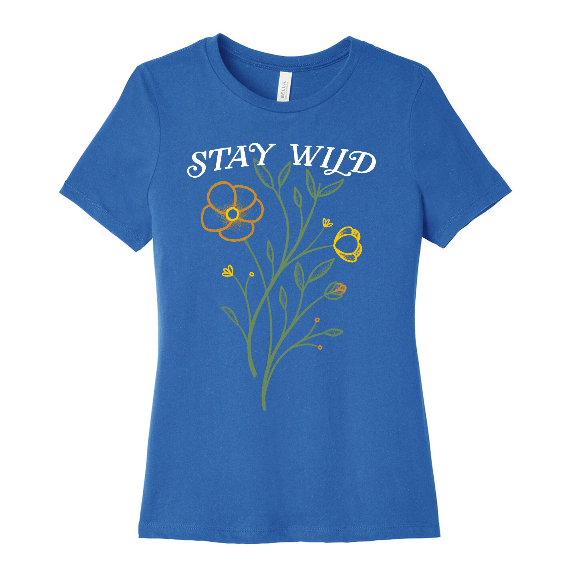Stay Wild Wildflowers Women's Cotton Tee