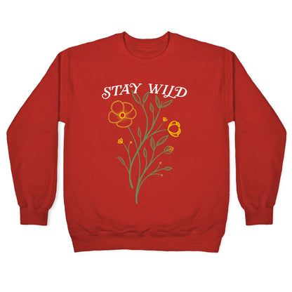 Stay Wild Wildflowers Crewneck Sweatshirt