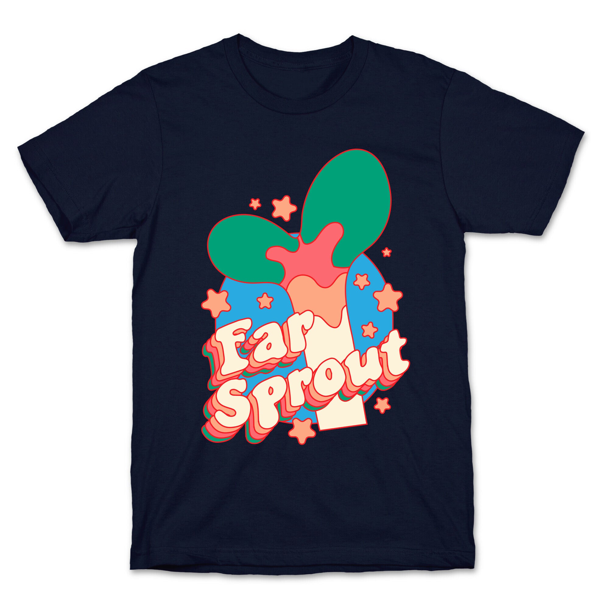 Far Sprout Groovy Plant Sprout T-Shirt