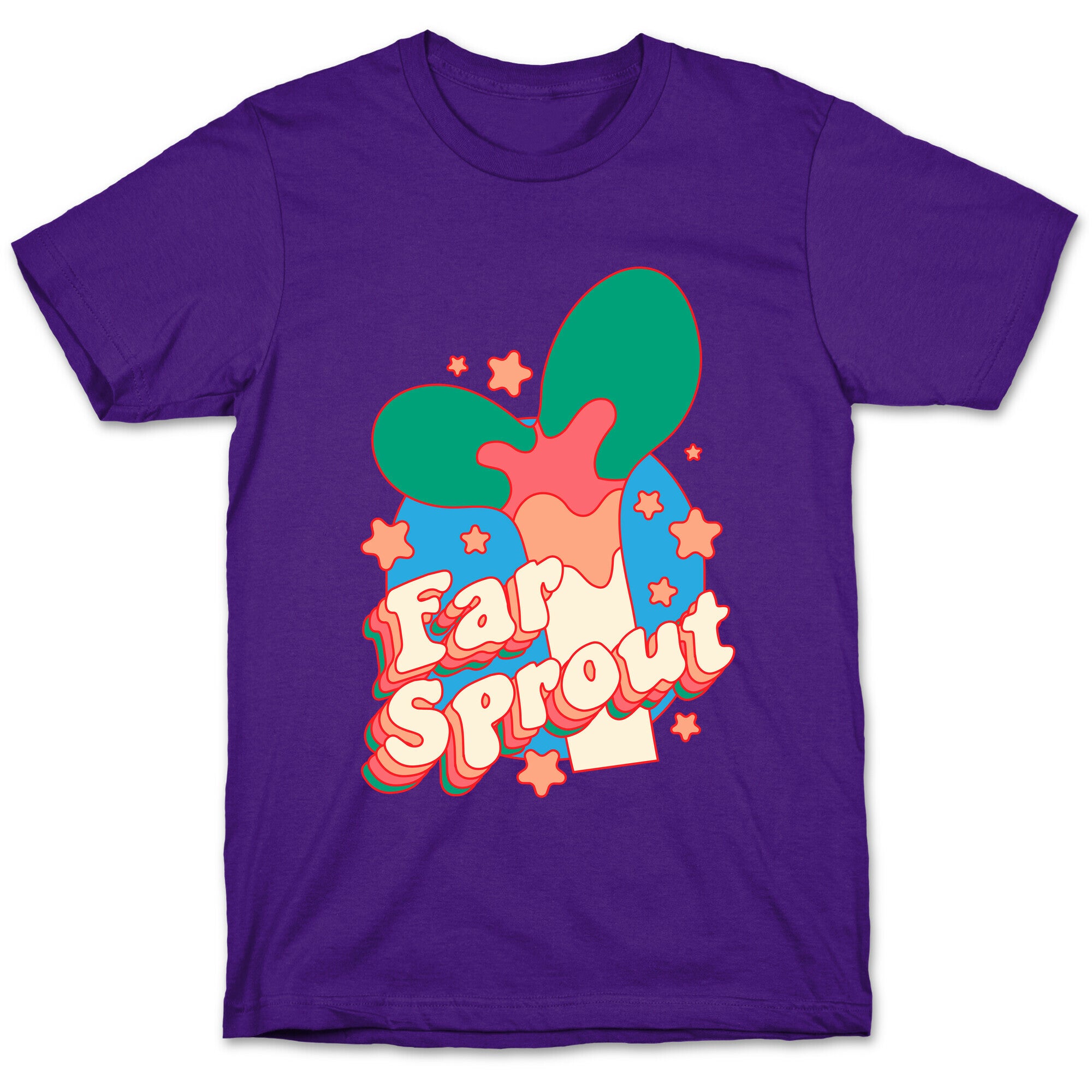 Far Sprout Groovy Plant Sprout T-Shirt