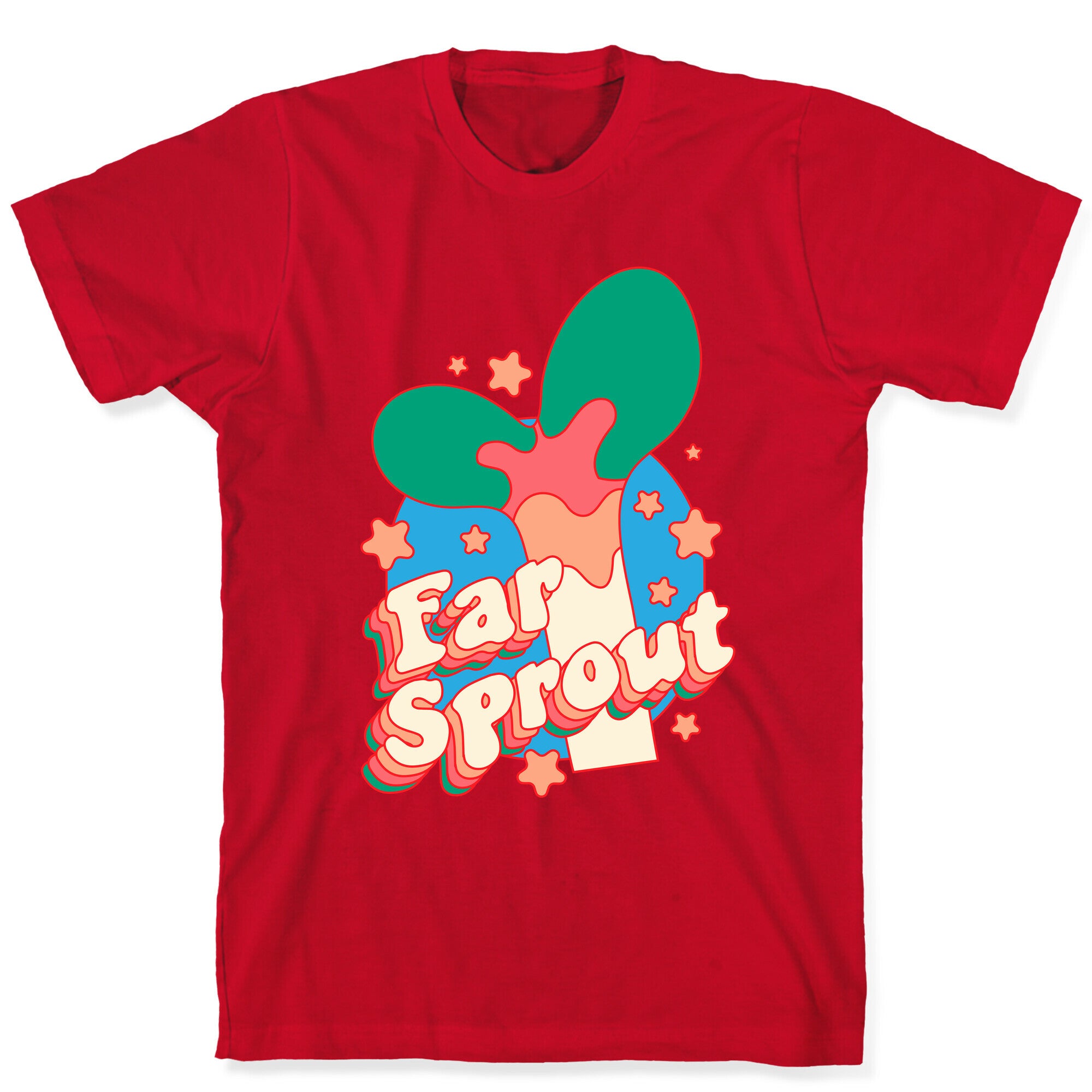 Far Sprout Groovy Plant Sprout T-Shirt