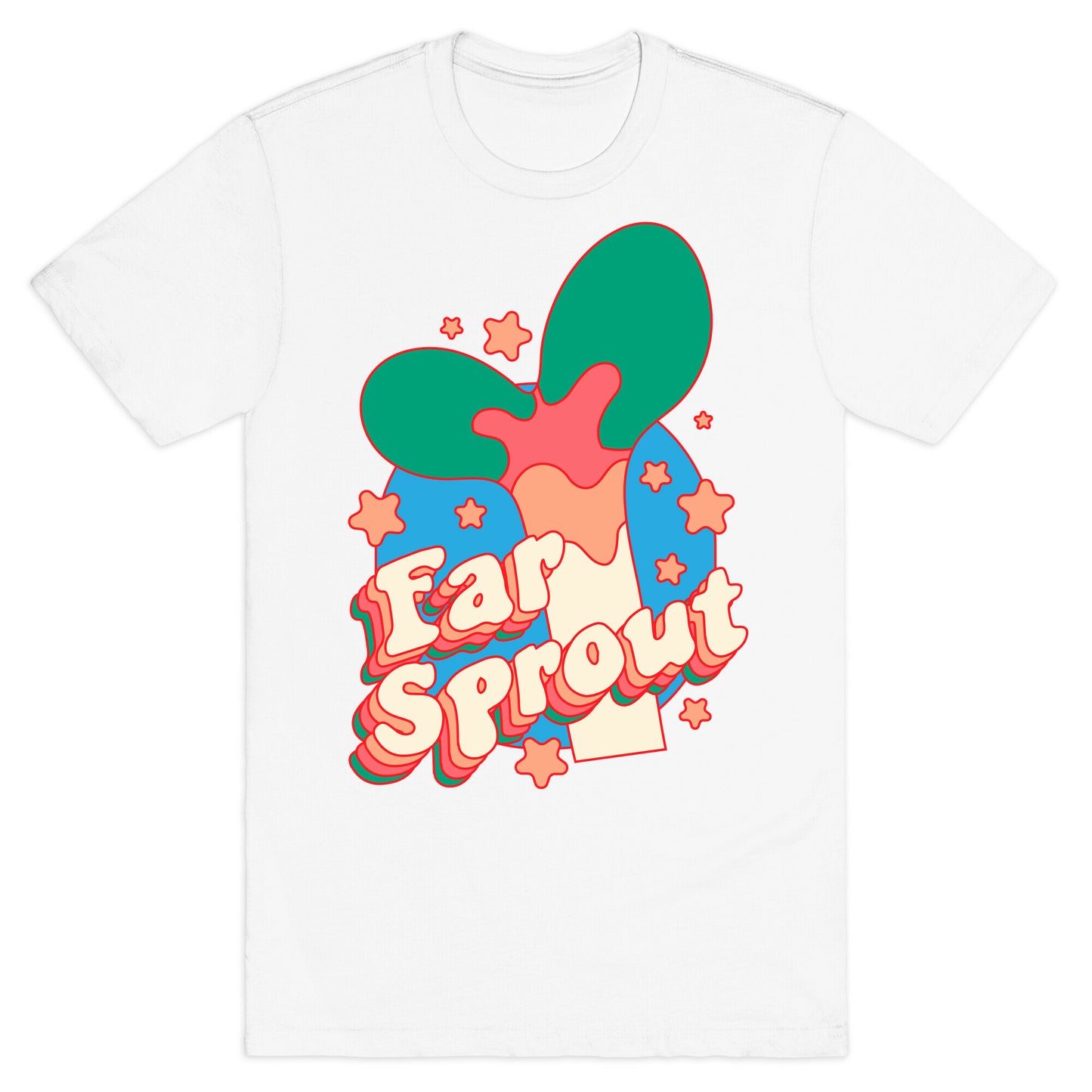 Far Sprout Groovy Plant Sprout T-Shirt