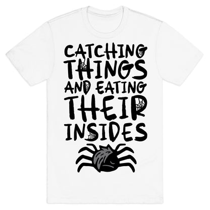 Catching Things And Eating Their Insides Emo Spider Parody T-Shirt