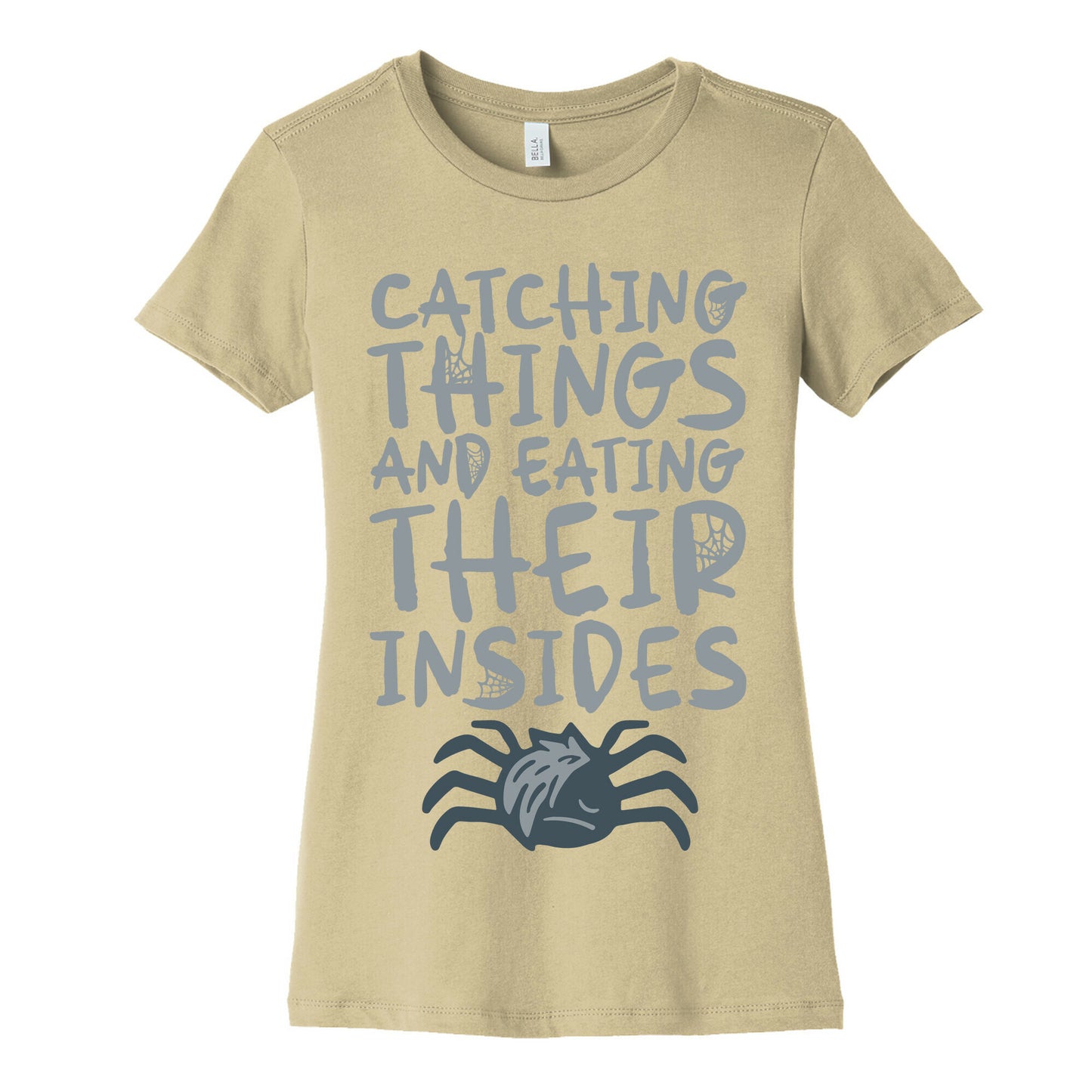 Catching Things And Eating Their Insides Emo Spider Parody Women's Cotton Tee