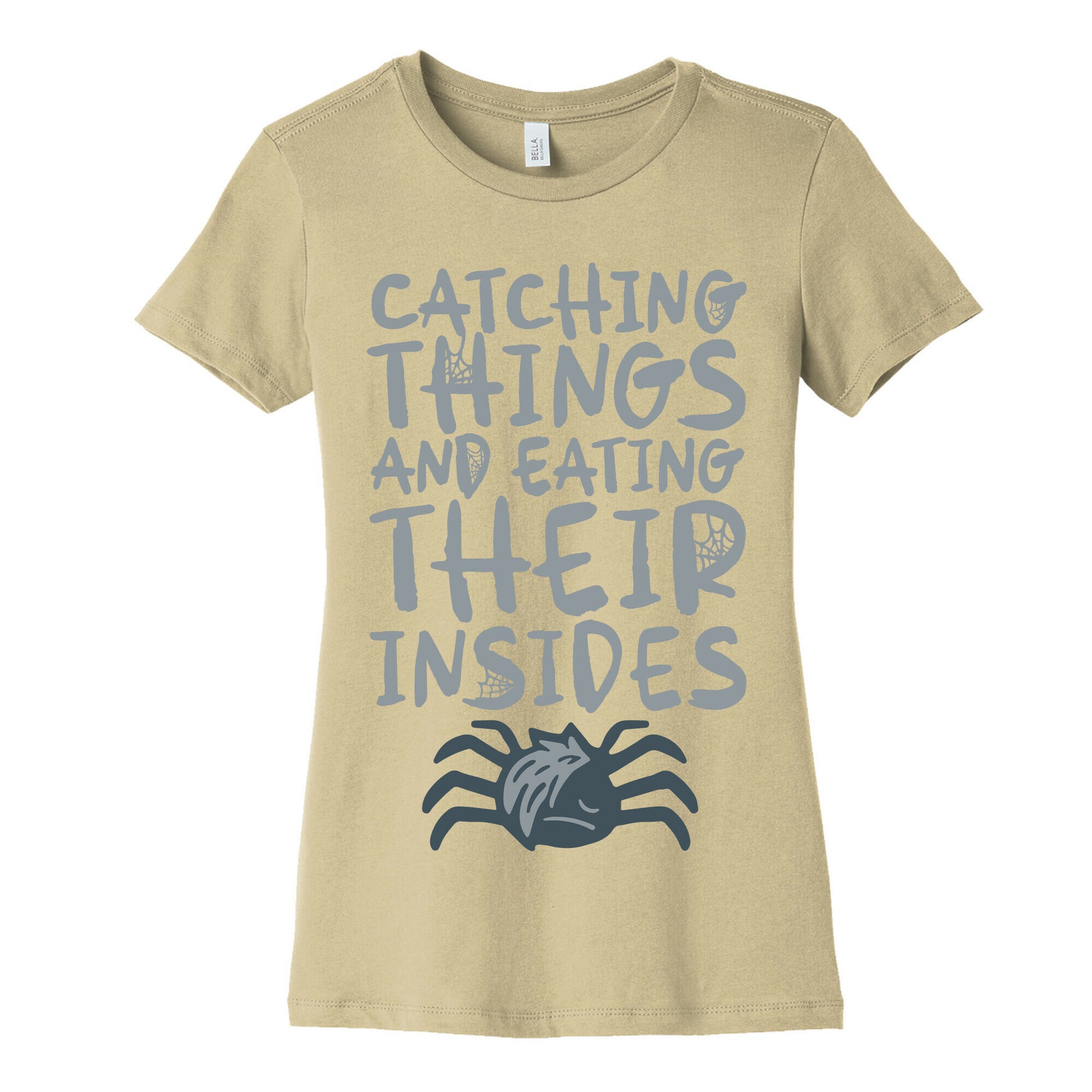 Catching Things And Eating Their Insides Emo Spider Parody Women's Cotton Tee