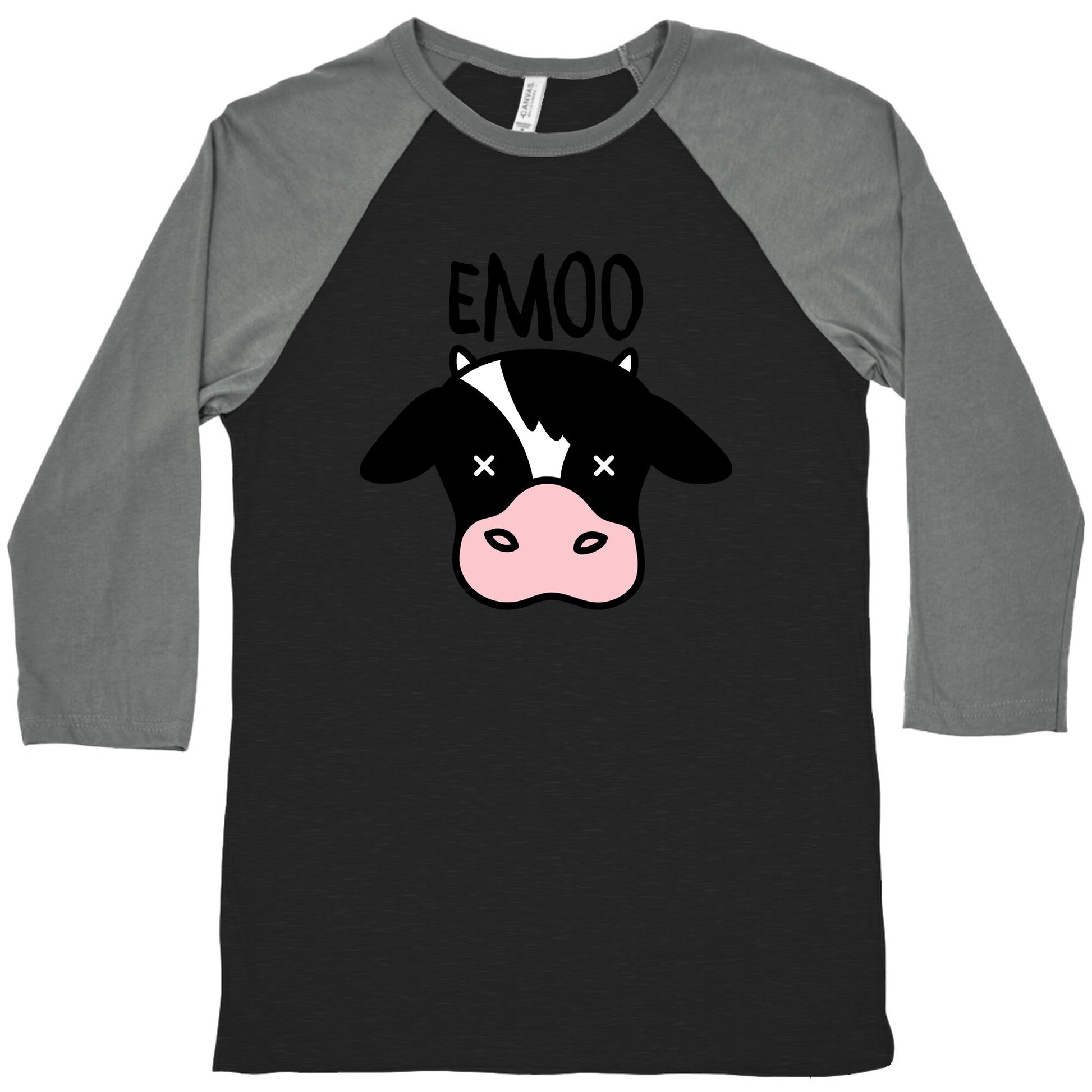 Emoo Emo Cow Baseball Tee