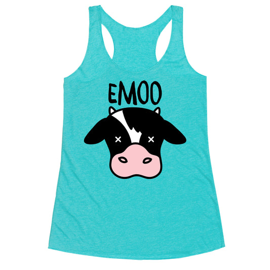 Emoo Emo Cow Racerback Tank