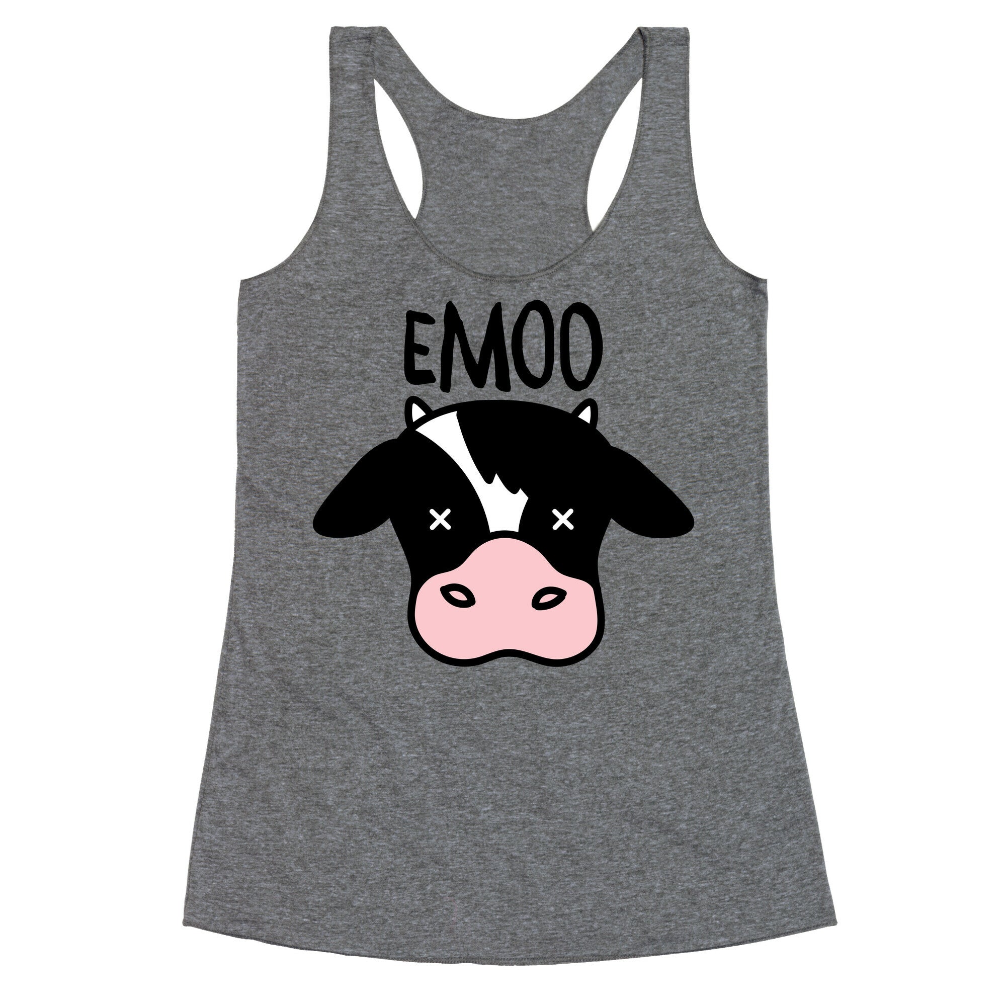 Emoo Emo Cow Racerback Tank