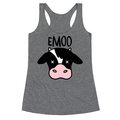 Emoo Emo Cow Racerback Tank