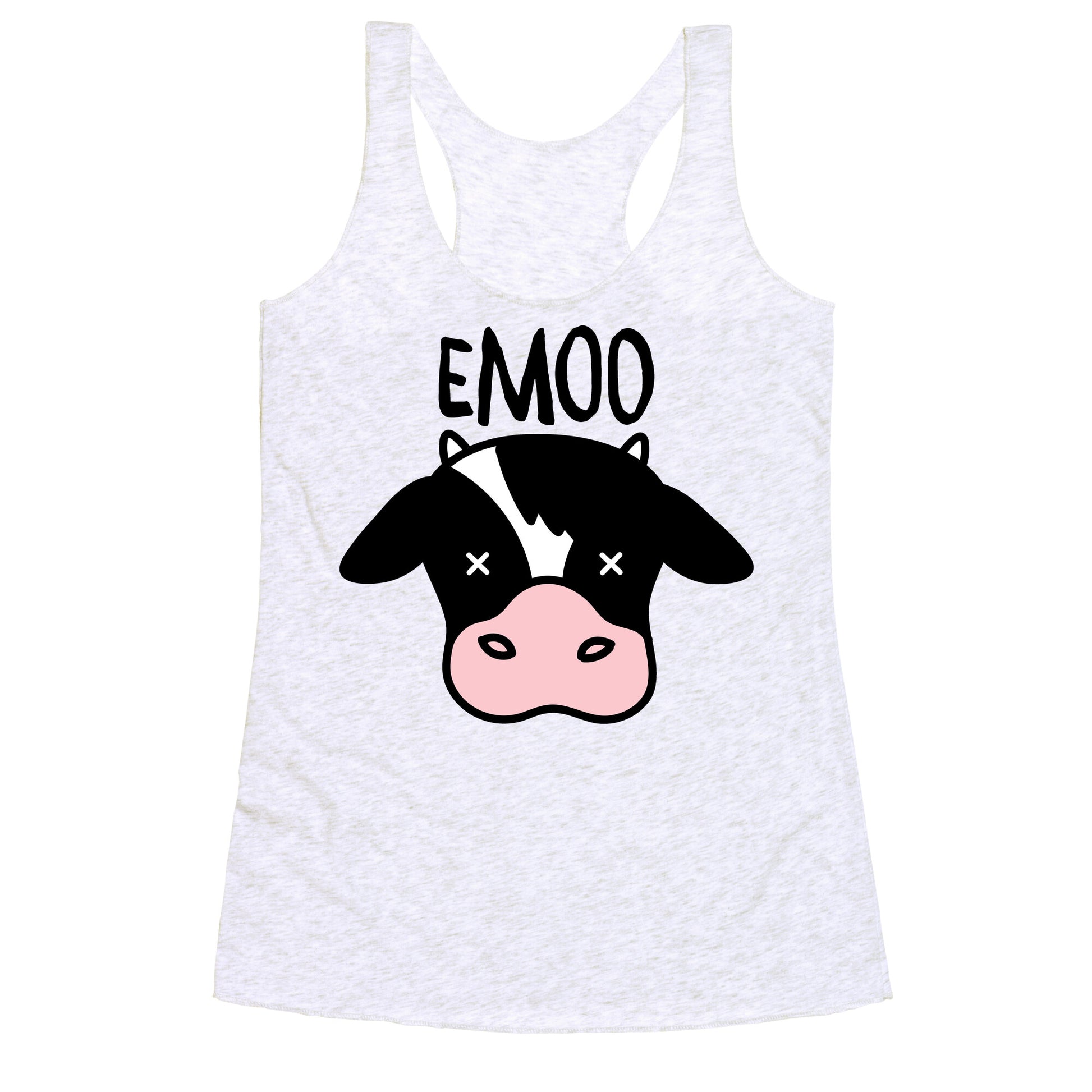 Emoo Emo Cow Racerback Tank