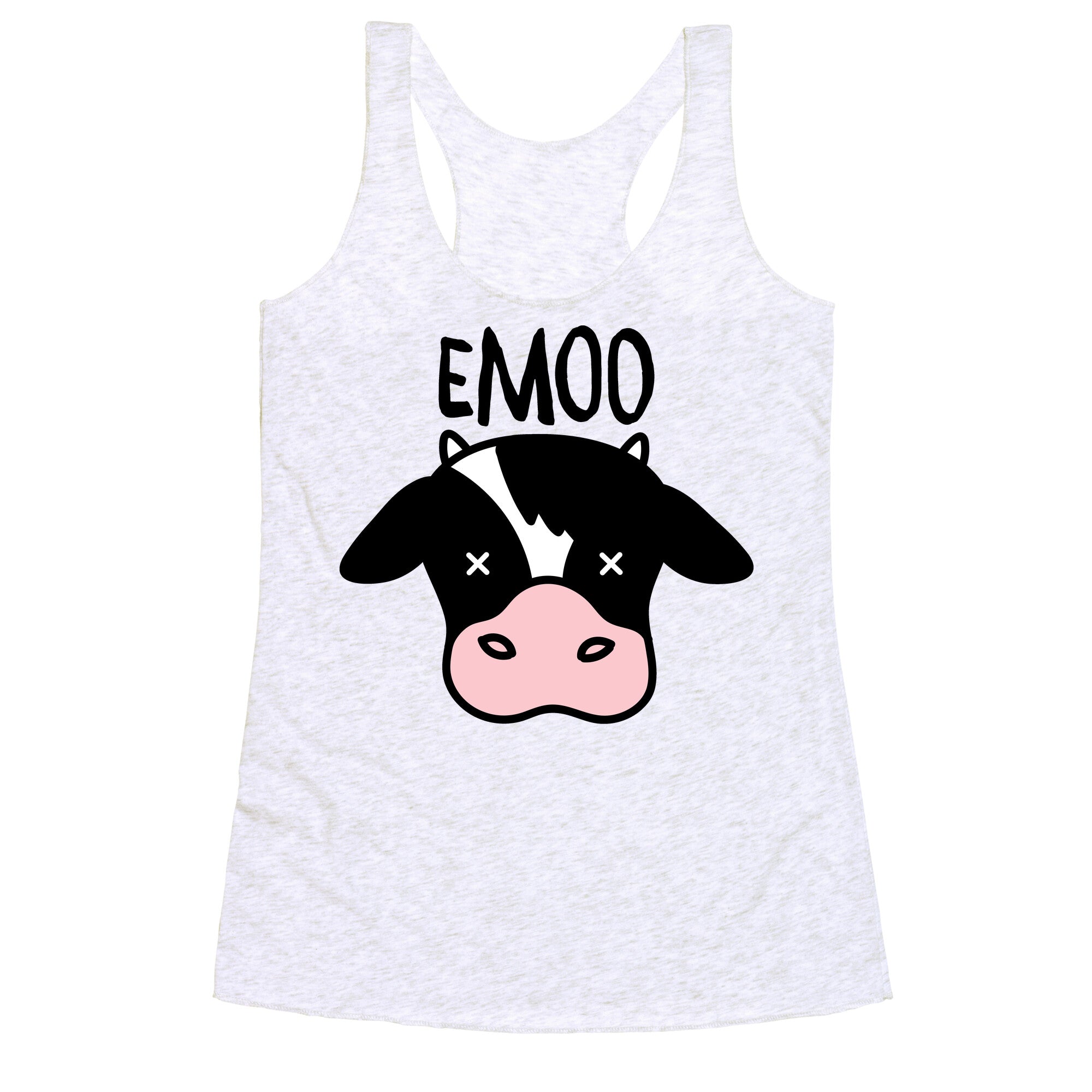 Emoo Emo Cow Racerback Tank