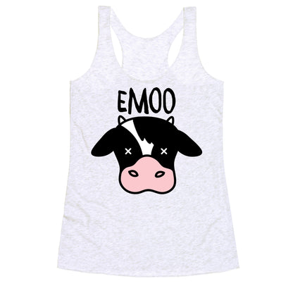 Emoo Emo Cow Racerback Tank