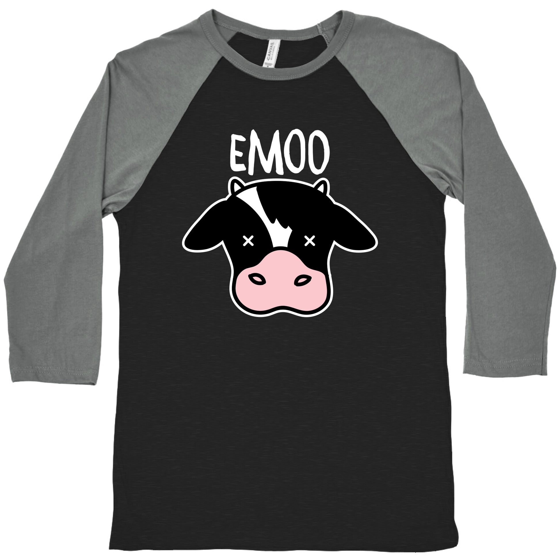 Emoo Emo Cow Baseball Tee