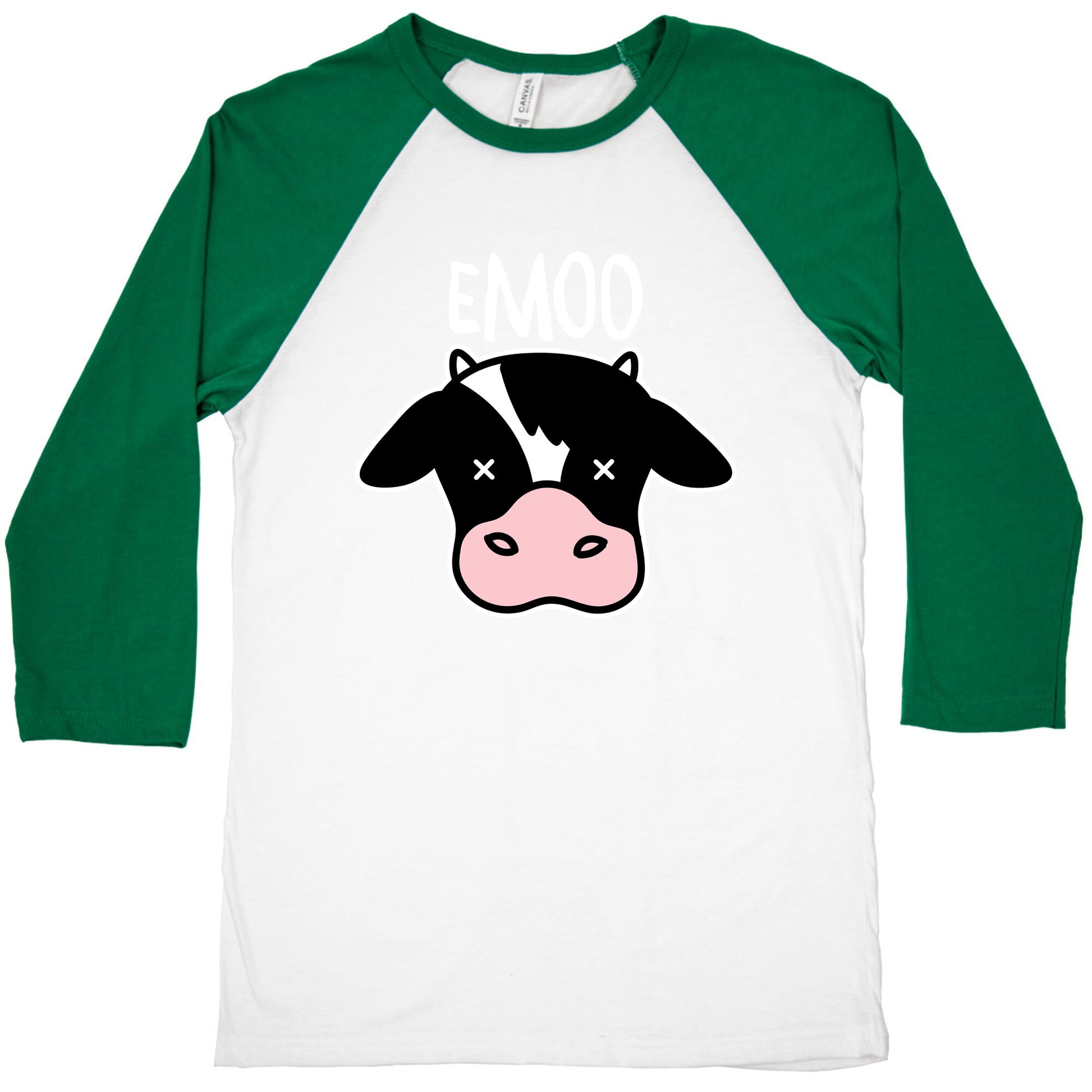 Emoo Emo Cow Baseball Tee