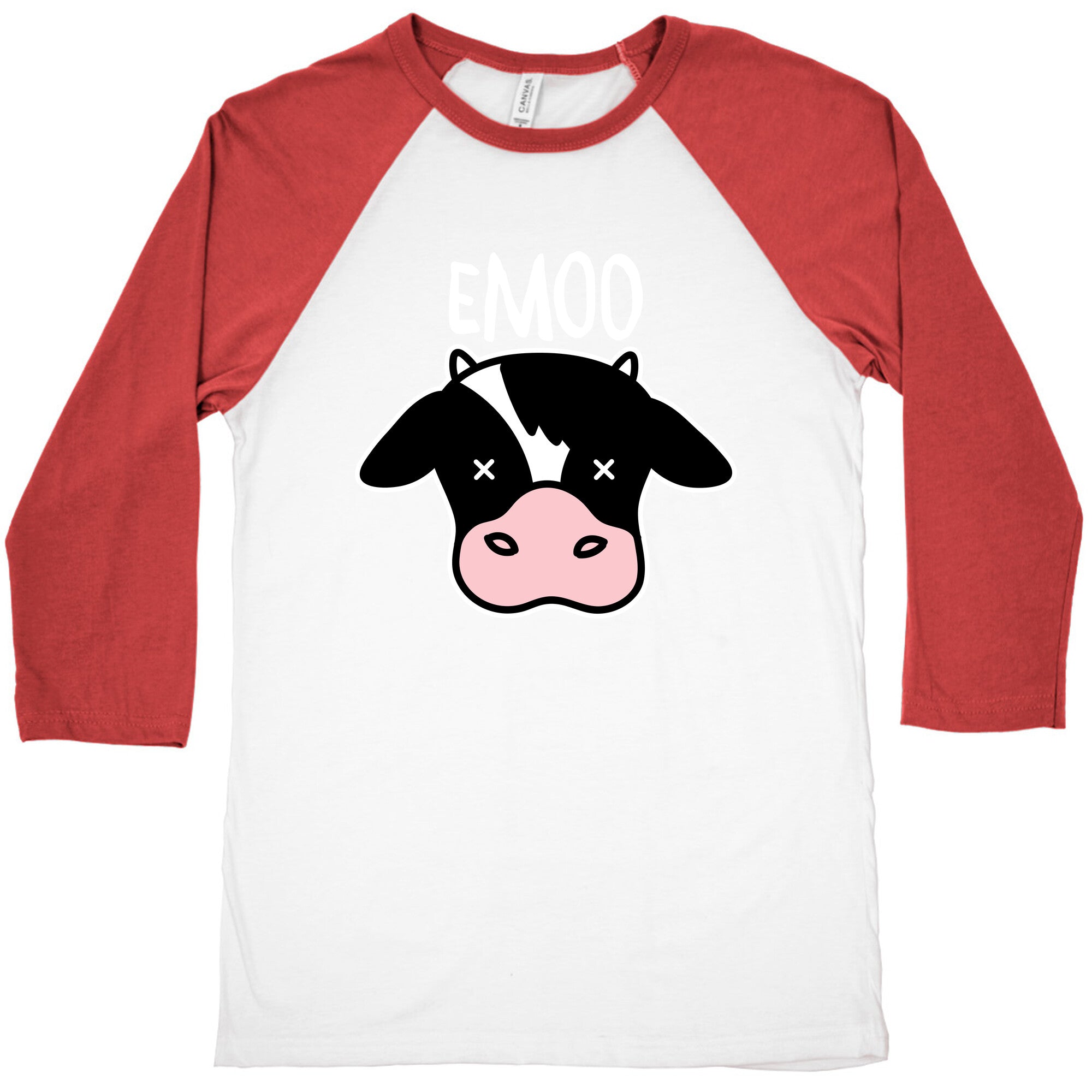 Emoo Emo Cow Baseball Tee