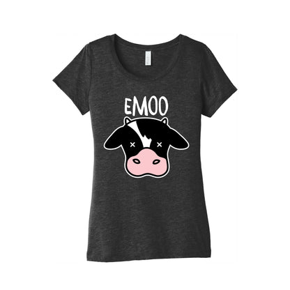 Emoo Emo Cow Women's Triblend Tee