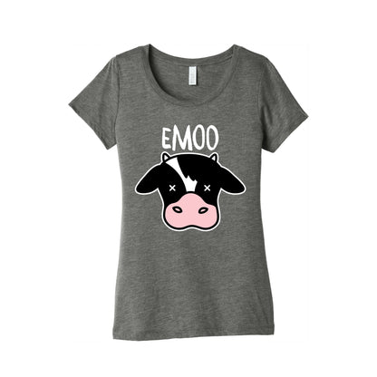 Emoo Emo Cow Women's Triblend Tee