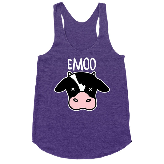Emoo Emo Cow Racerback Tank