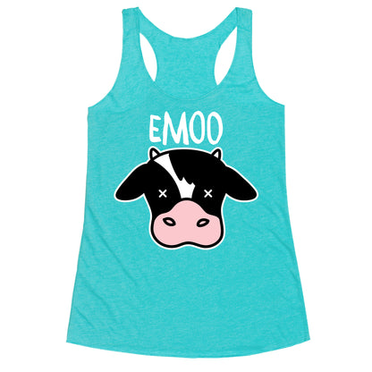 Emoo Emo Cow Racerback Tank