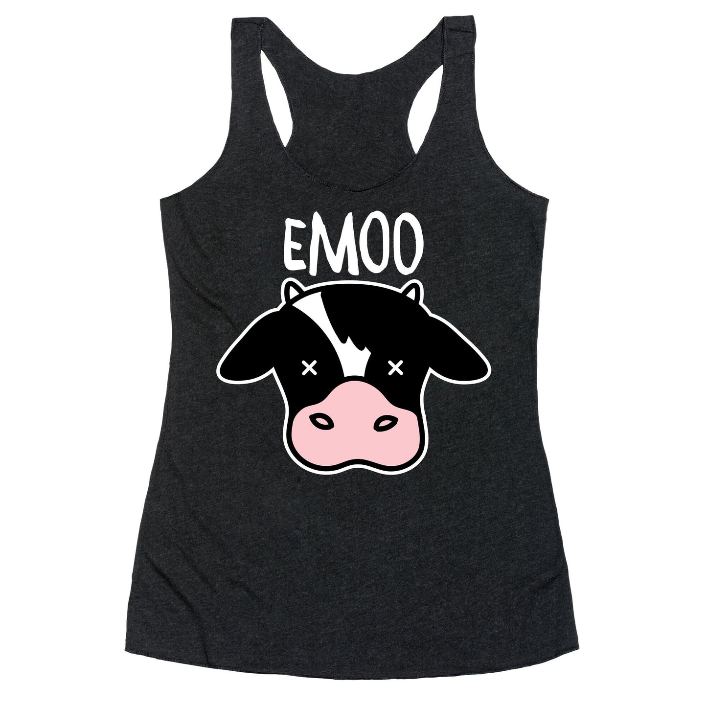Emoo Emo Cow Racerback Tank