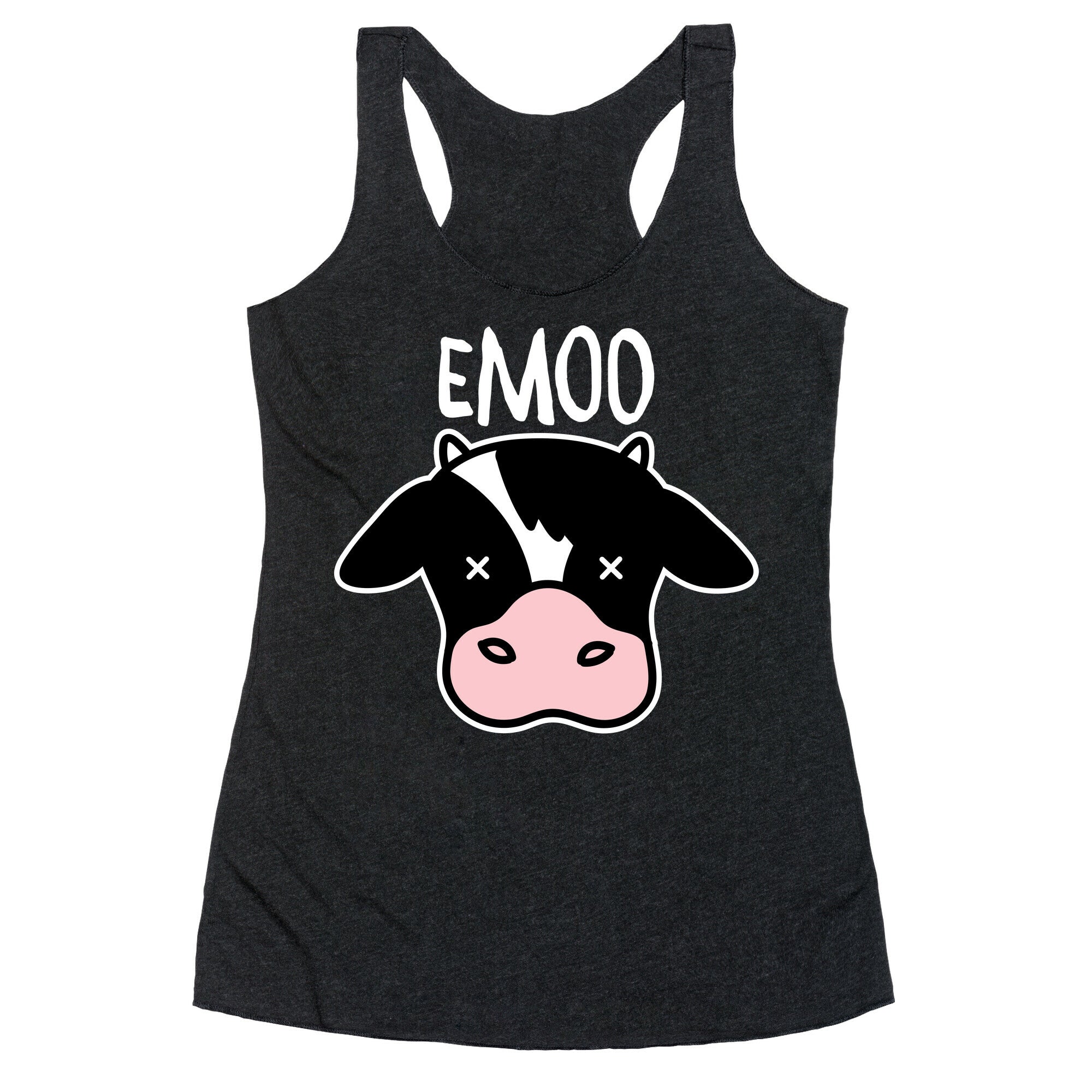 Emoo Emo Cow Racerback Tank