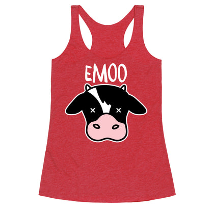 Emoo Emo Cow Racerback Tank