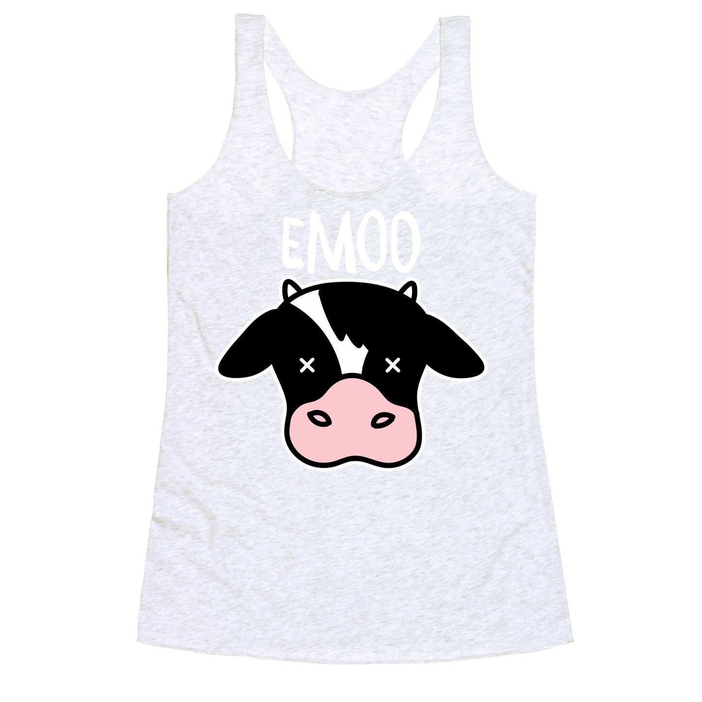 Emoo Emo Cow Racerback Tank