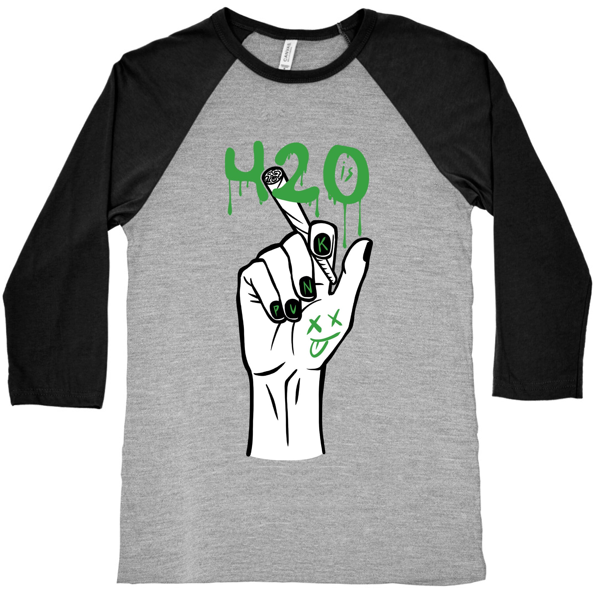 420 Is Punk Baseball Tee