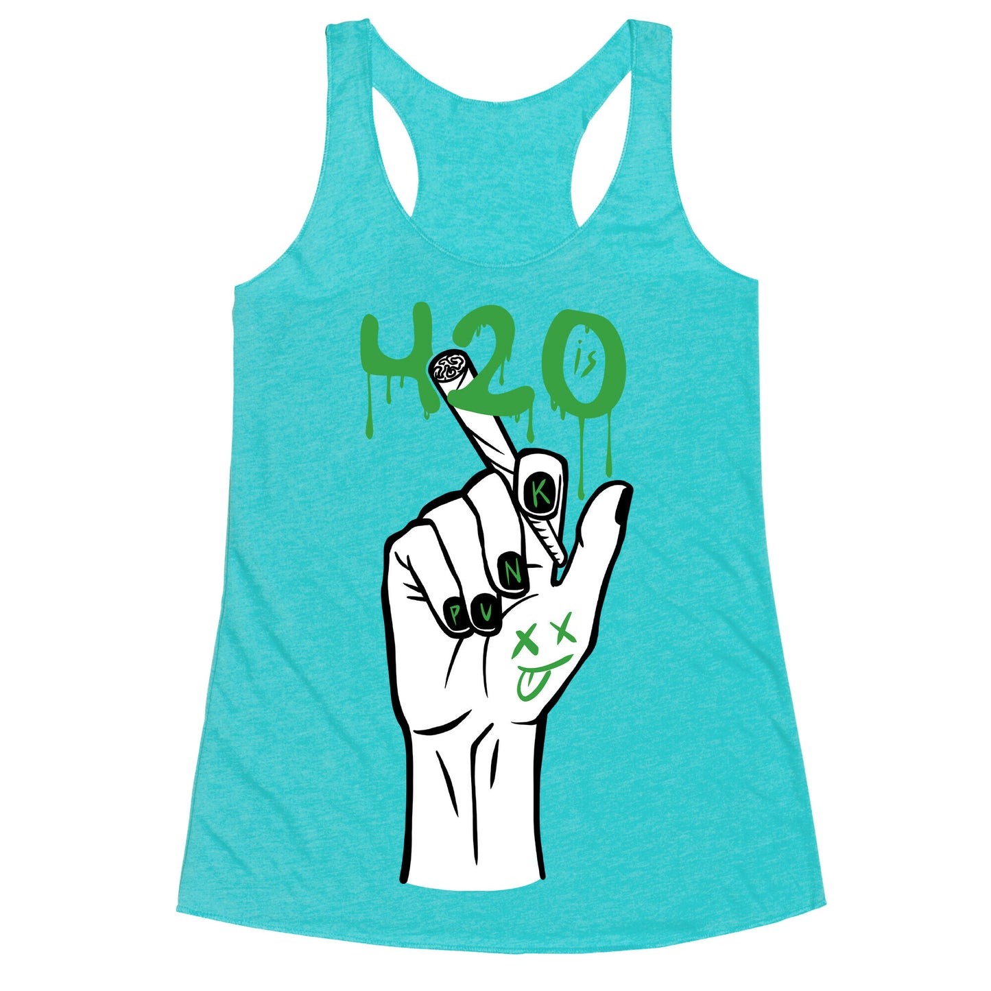 420 Is Punk Racerback Tank