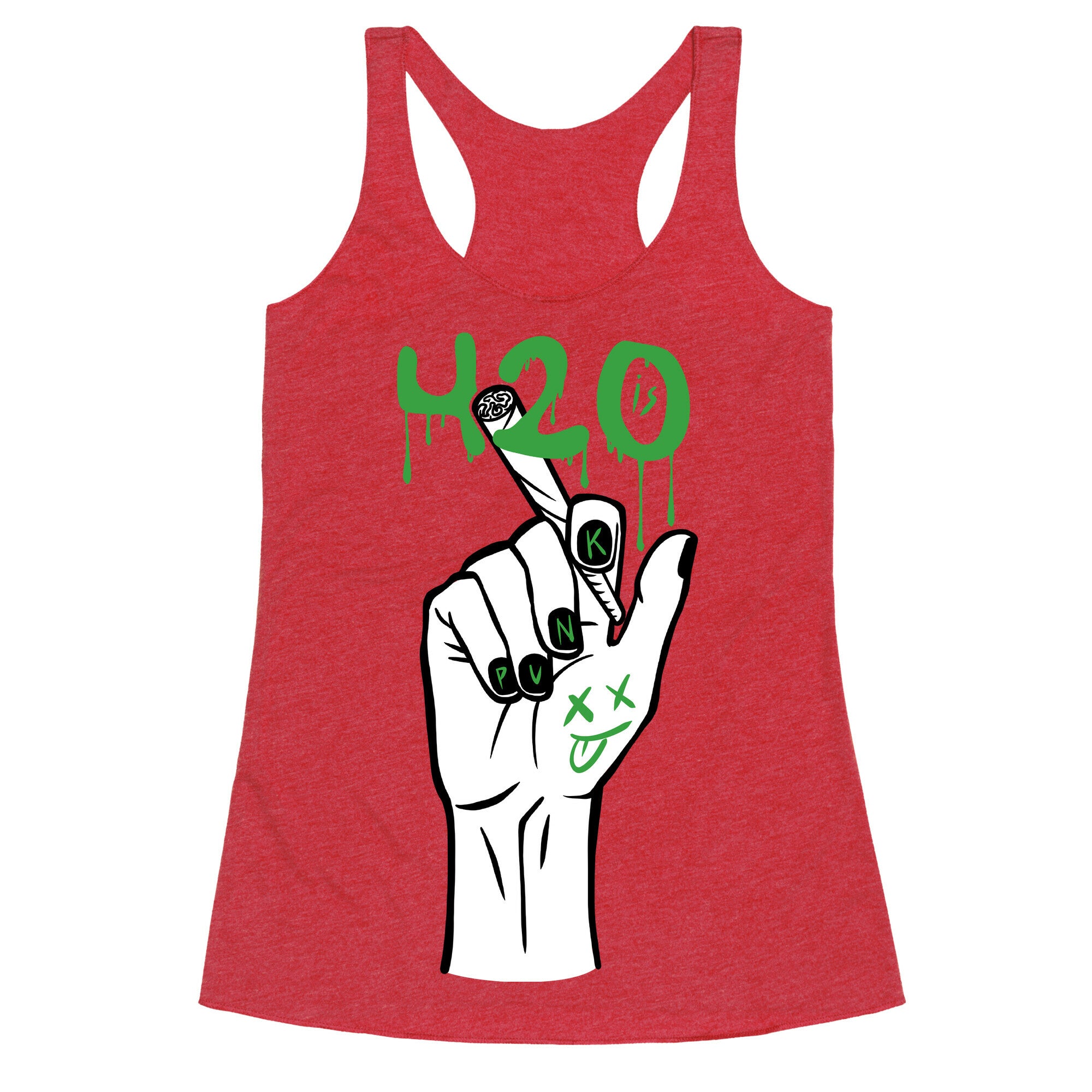 420 Is Punk Racerback Tank