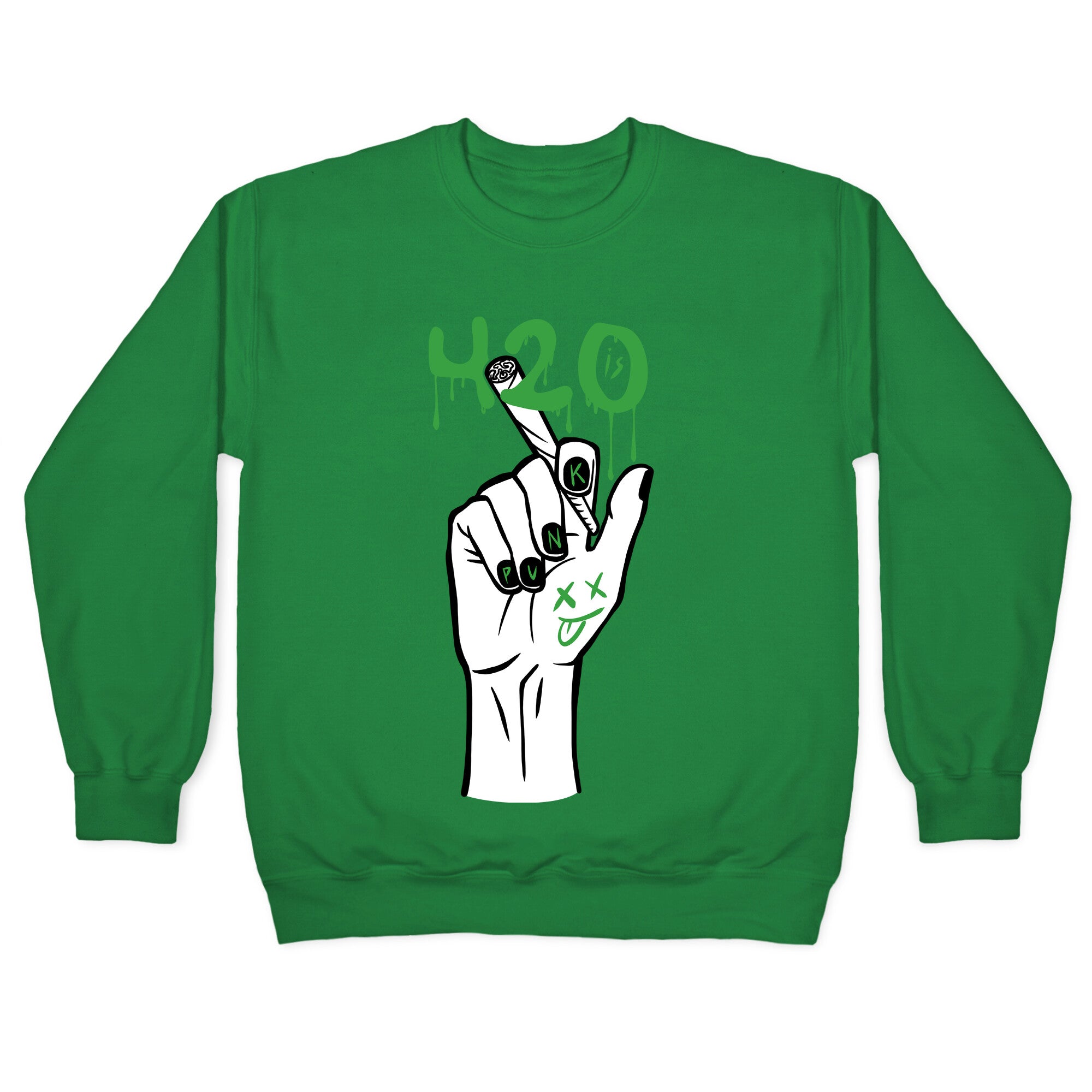 420 Is Punk Crewneck Sweatshirt