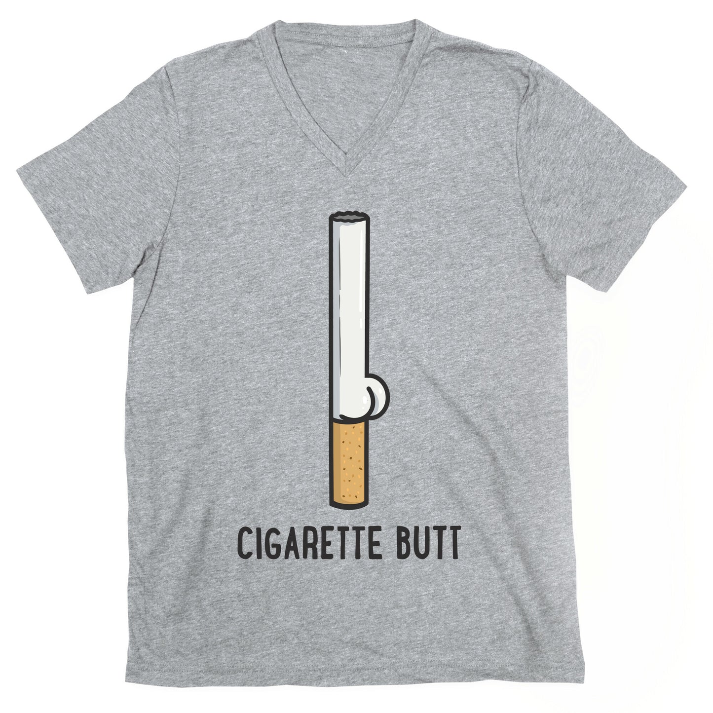 Cigarette Butt V-Neck