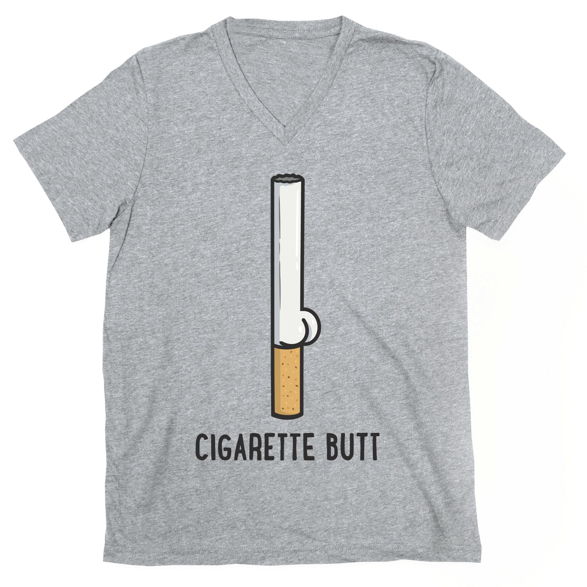 Cigarette Butt V-Neck