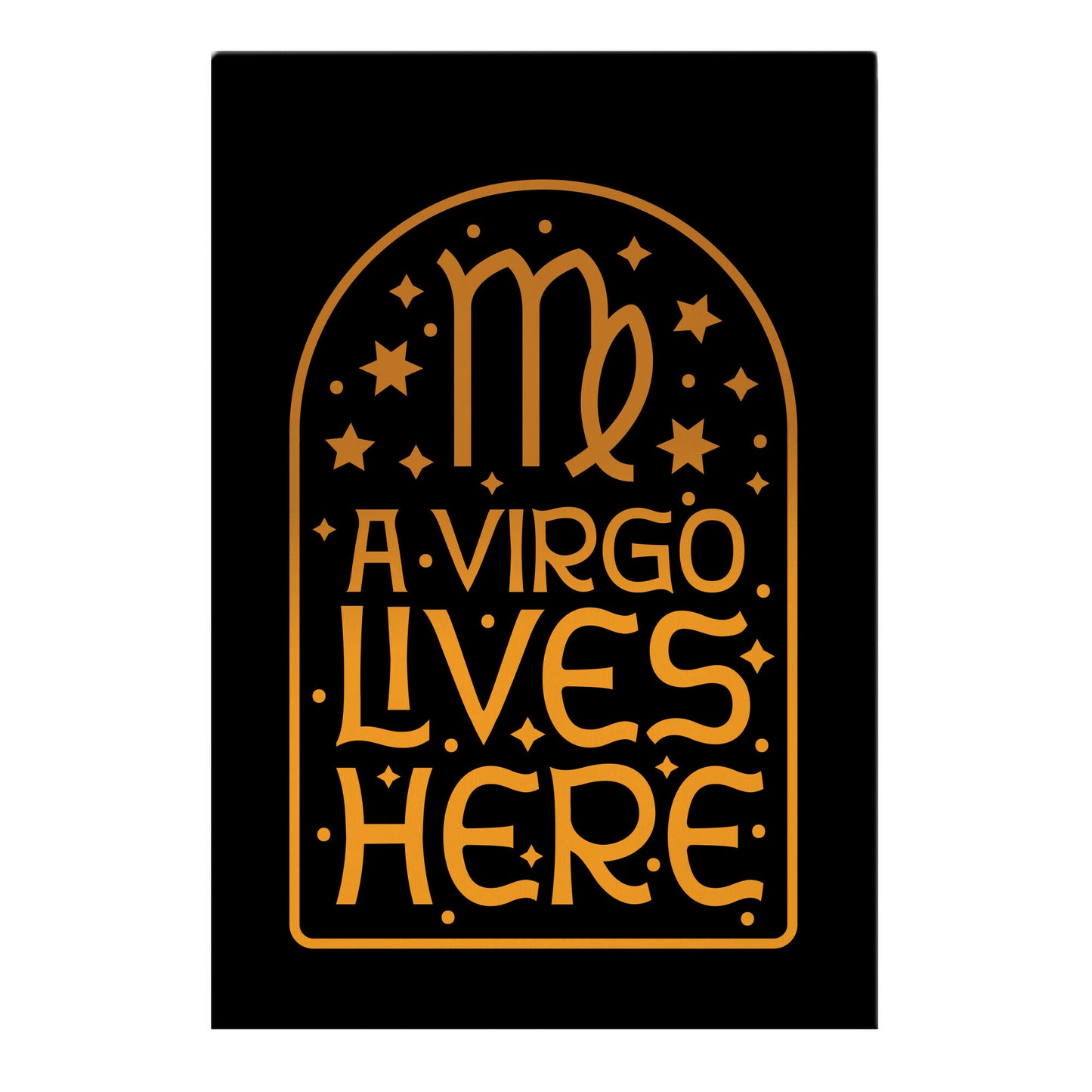 A Virgo Lives Here Garden Flag