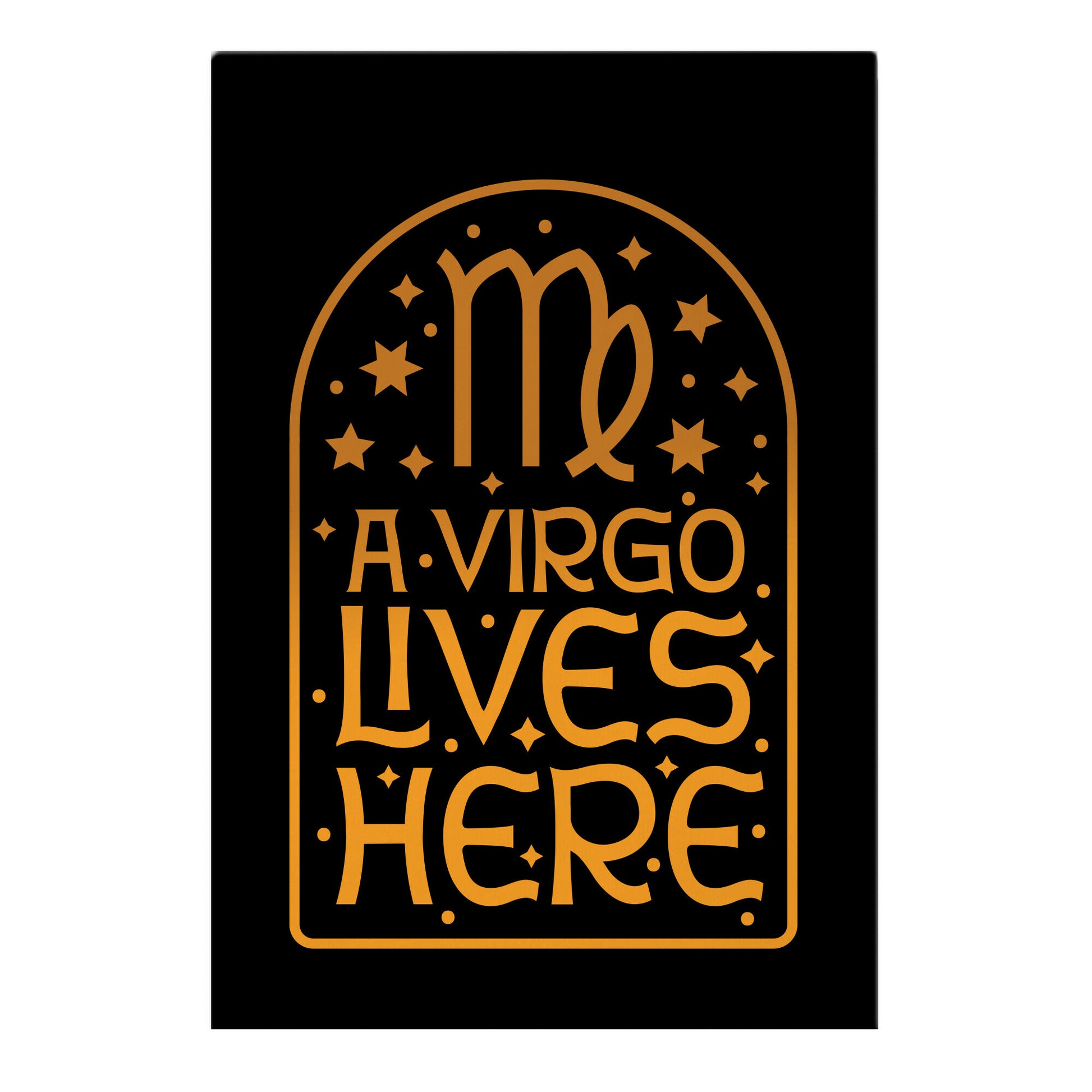 A Virgo Lives Here Garden Flag