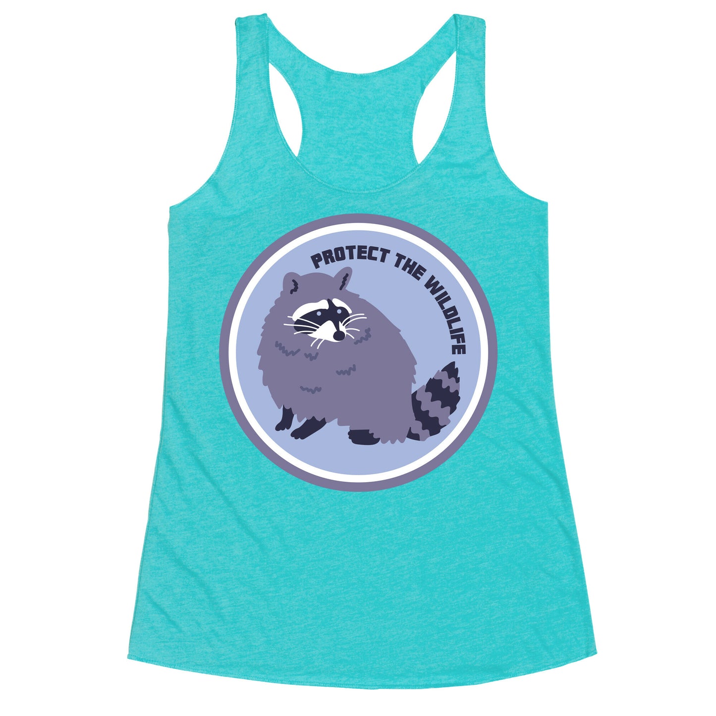 Protect the Wildlife (Raccoon) Racerback Tank