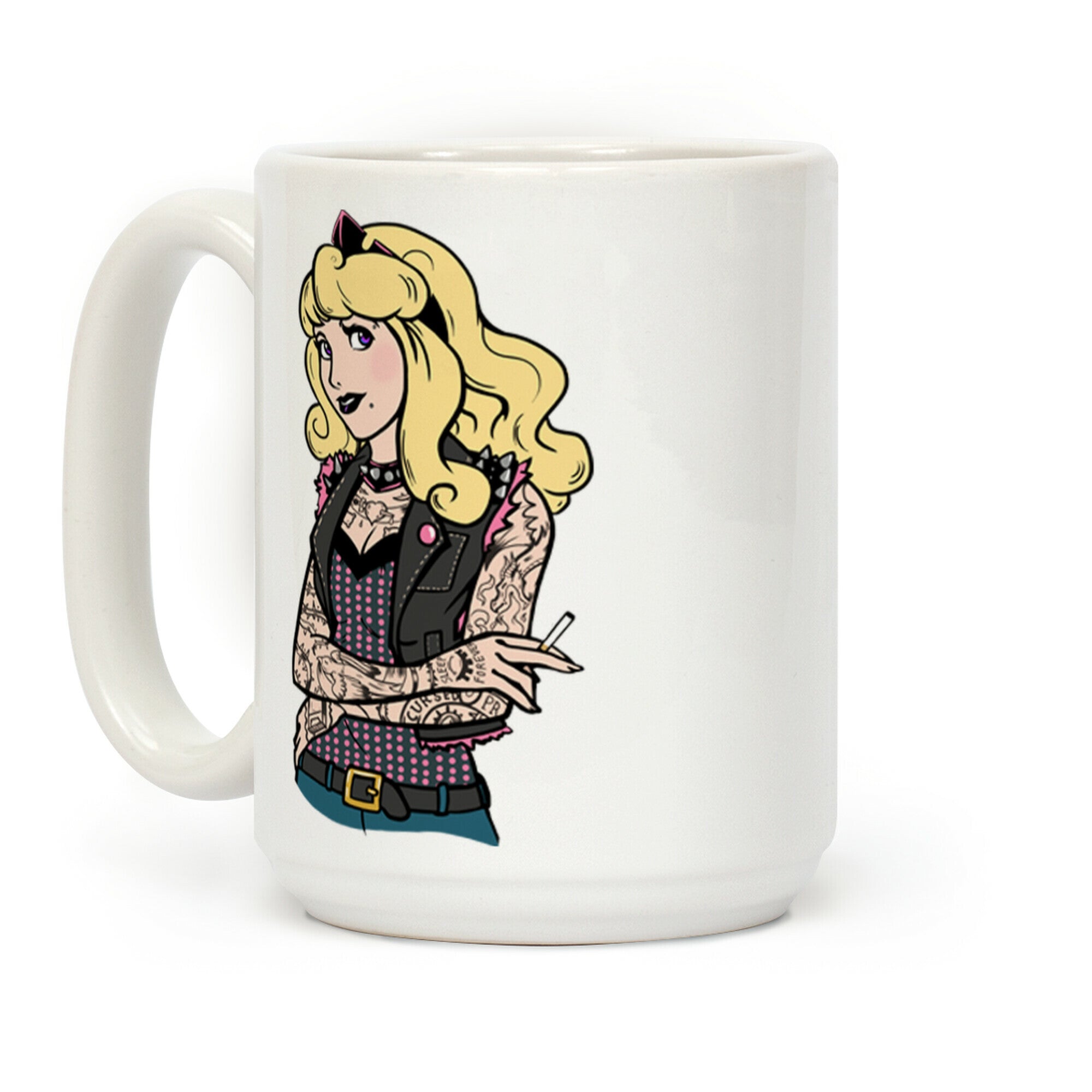 Sleeping Punk Beauty Parody Coffee Mug