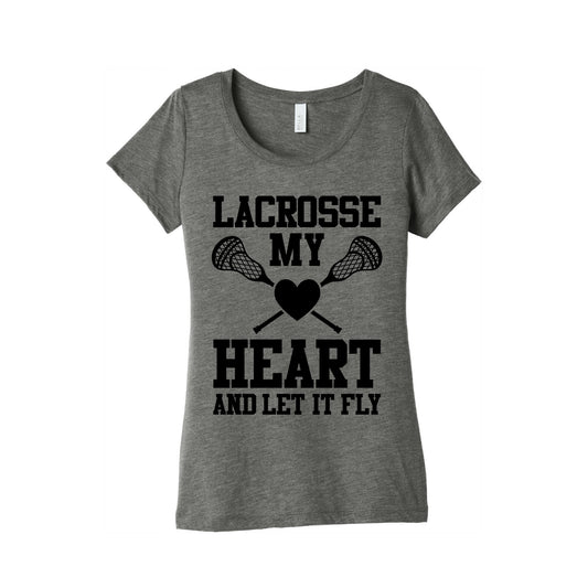 Lacrosse My Heart Women's Triblend Tee