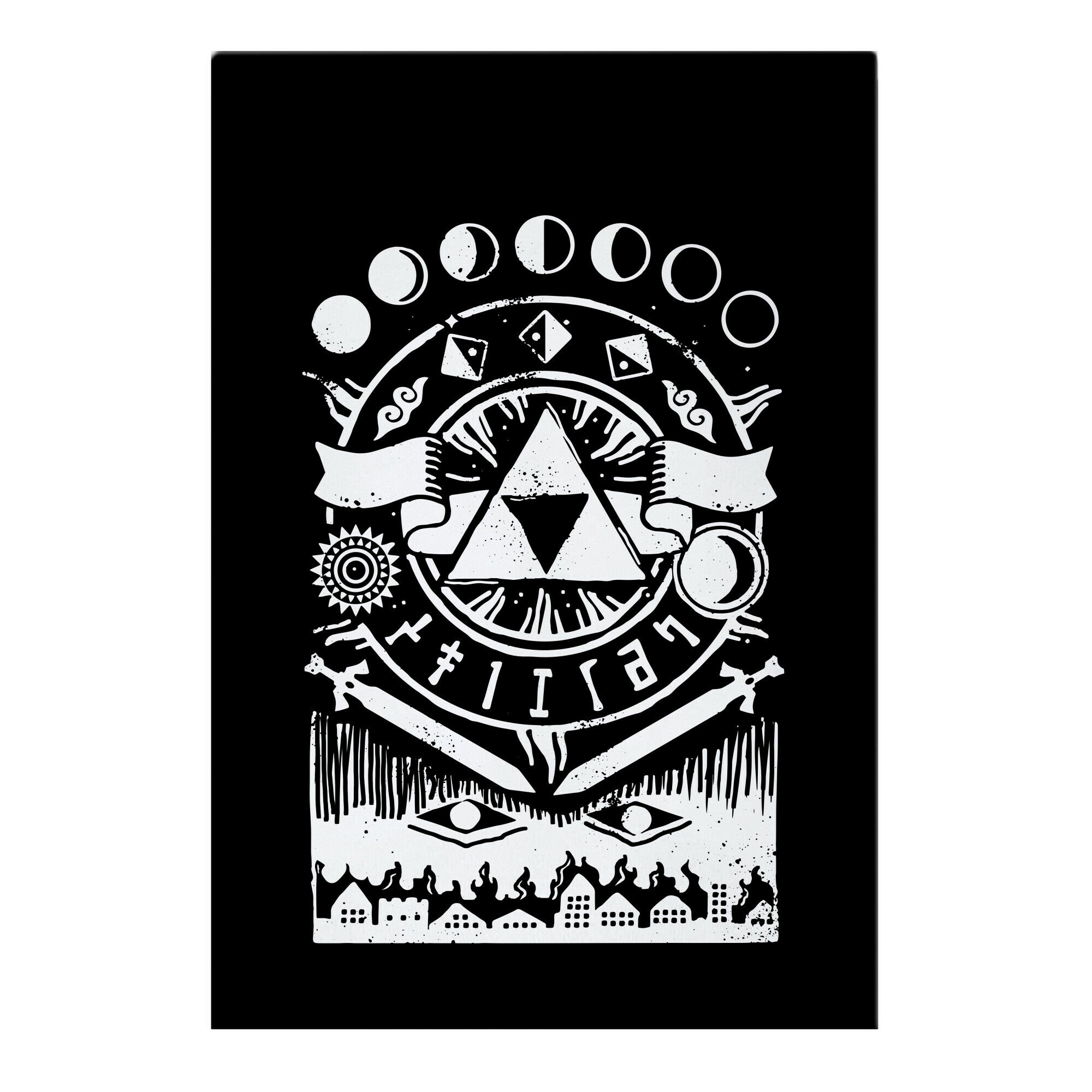 Hyrule Occult Symbols Garden Flag