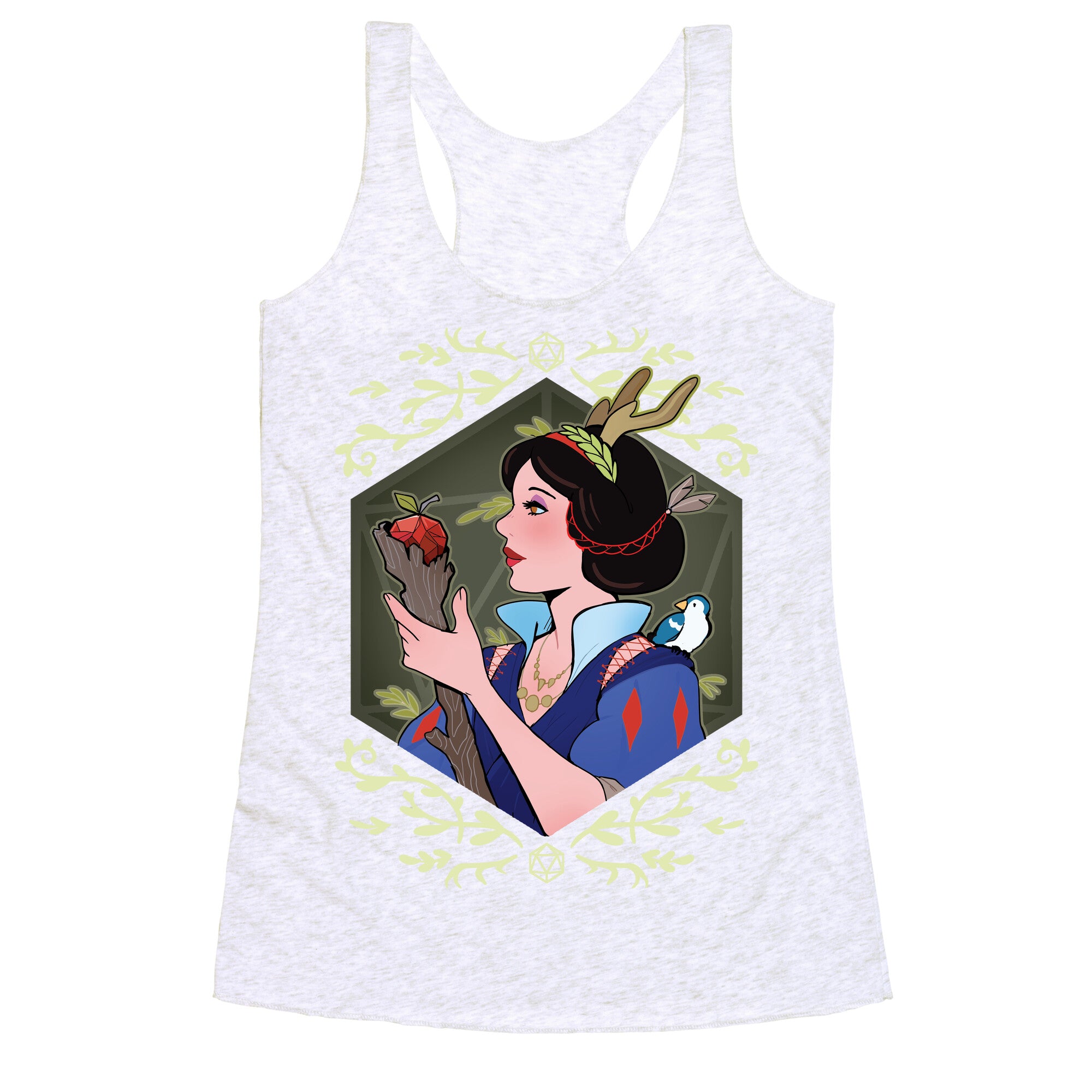 DnD Princesses Snow Druid Racerback Tank
